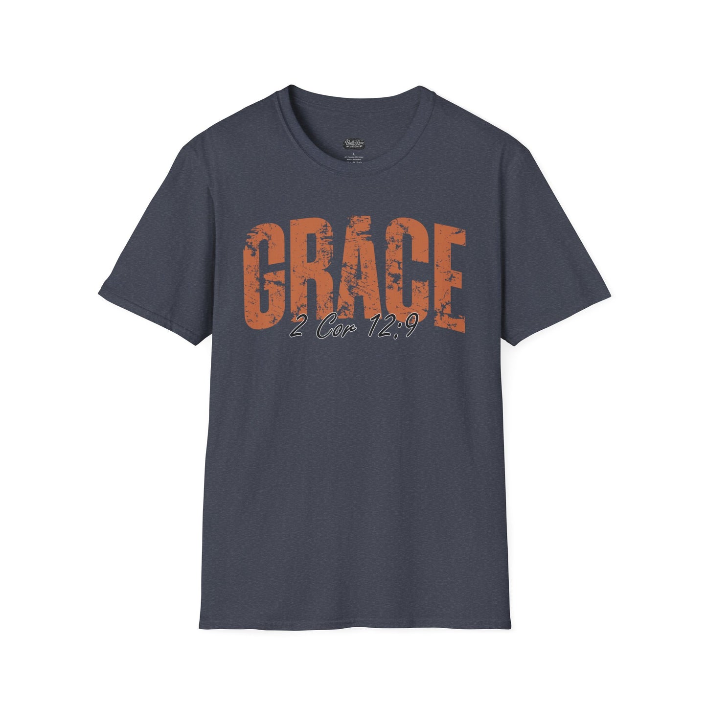 Grace 2 Cor 12:9 T-Shirt | Christian scripture faith tee