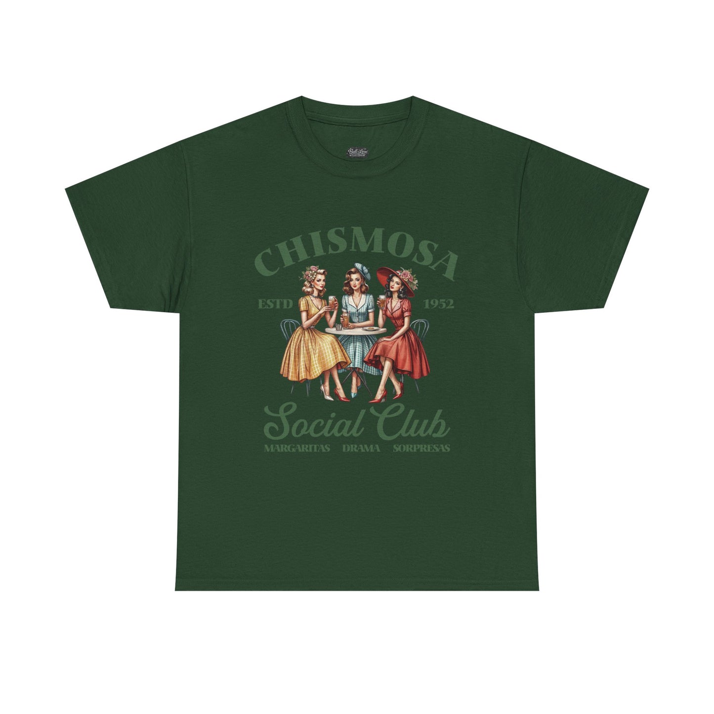 Chismosa Social Club Tee | Vintage Women Gossip Illustration