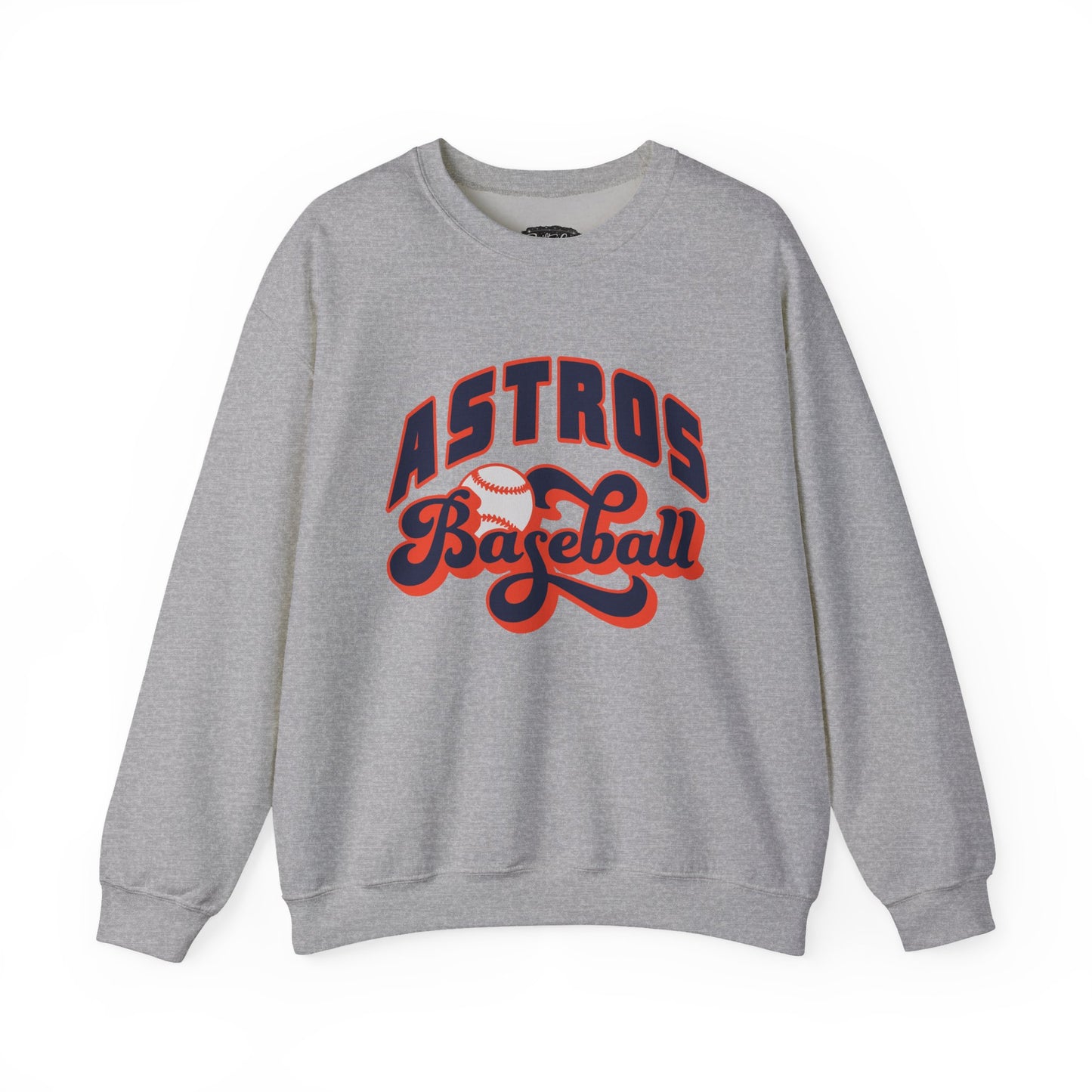 Astros Baseball Crewneck Sweatshirt | Team Logo Sports Apparel