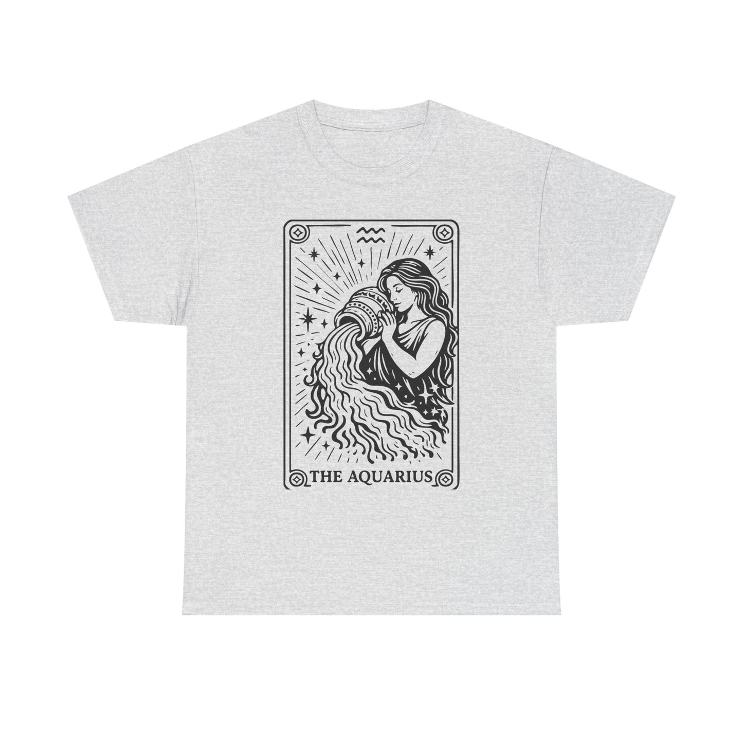 Aquarius Water Bearer tee | Zodiac astrology shirt, The Aquarius tarot design