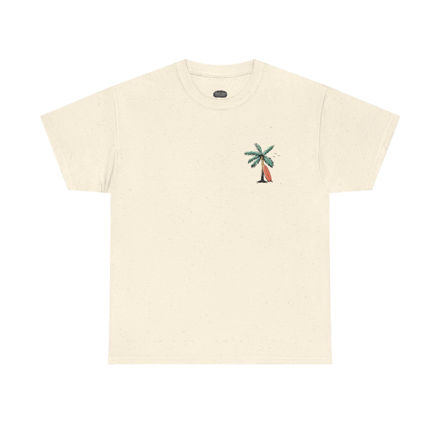 T-Shirt — "Even the Wind and Waves Obey Him" Palm Tree Surf Christian Tee