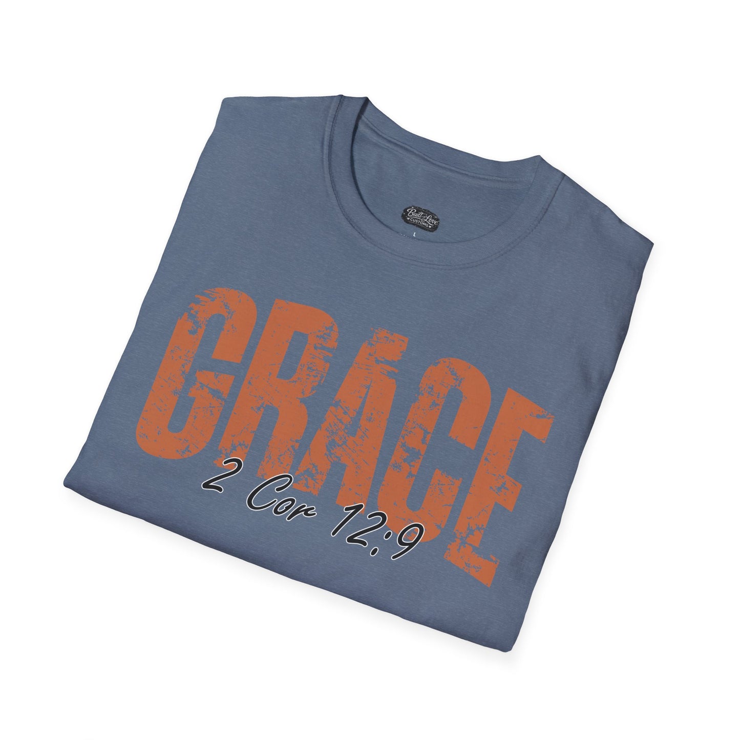 Grace 2 Cor 12:9 T-Shirt | Christian scripture faith tee