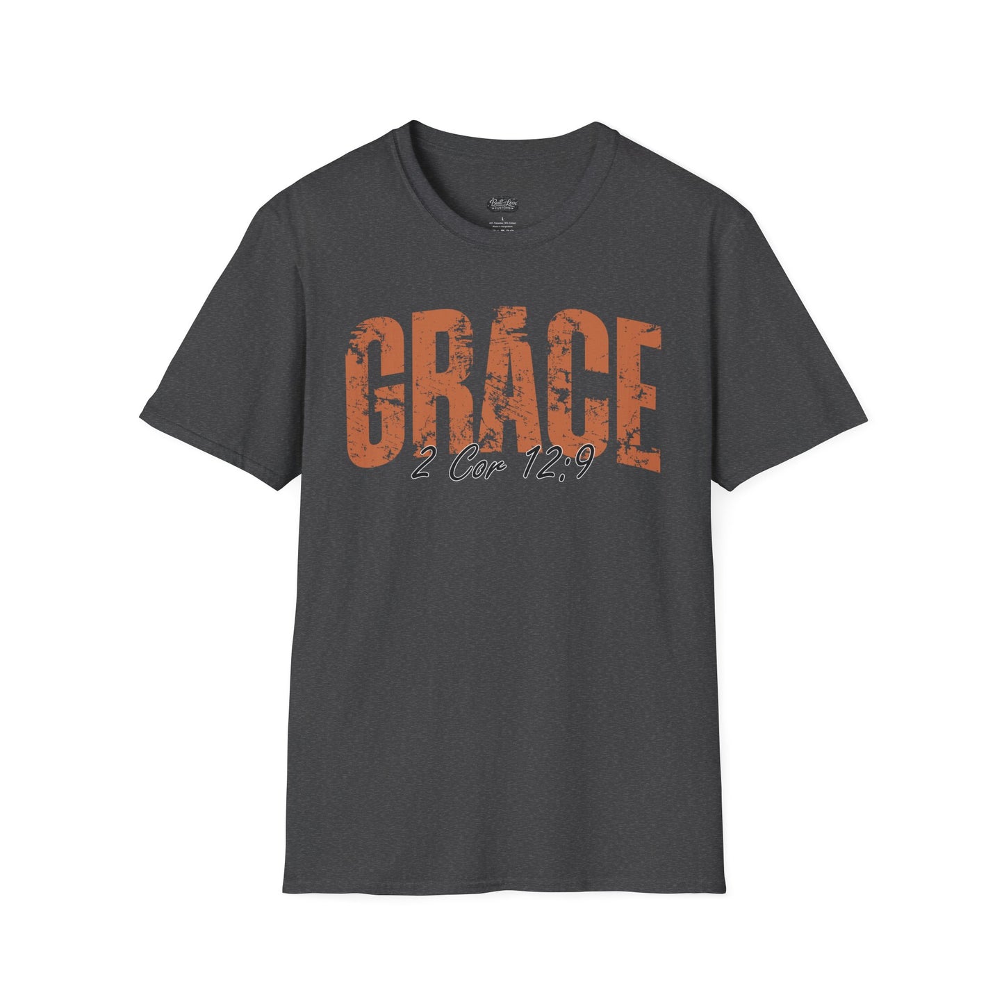 Grace 2 Cor 12:9 T-Shirt | Christian scripture faith tee