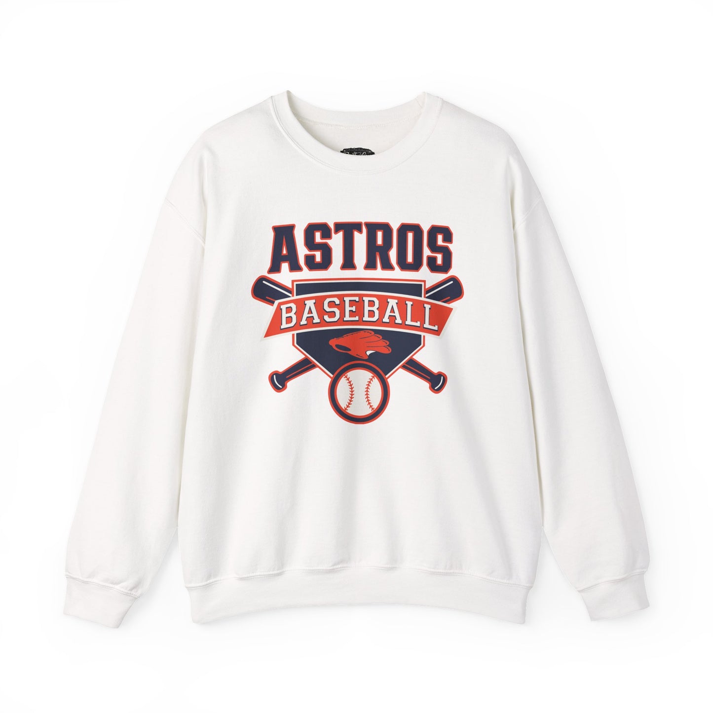 Astros Baseball Crewneck Sweatshirt | Baseball Team Logo Pullover