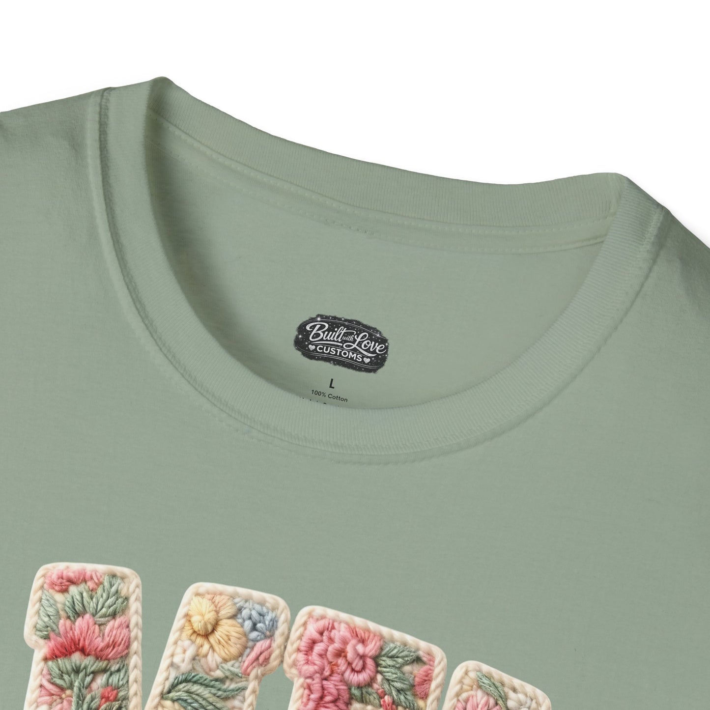 Alien Floral Script T-Shirt — Pink Bow Graphic Tee