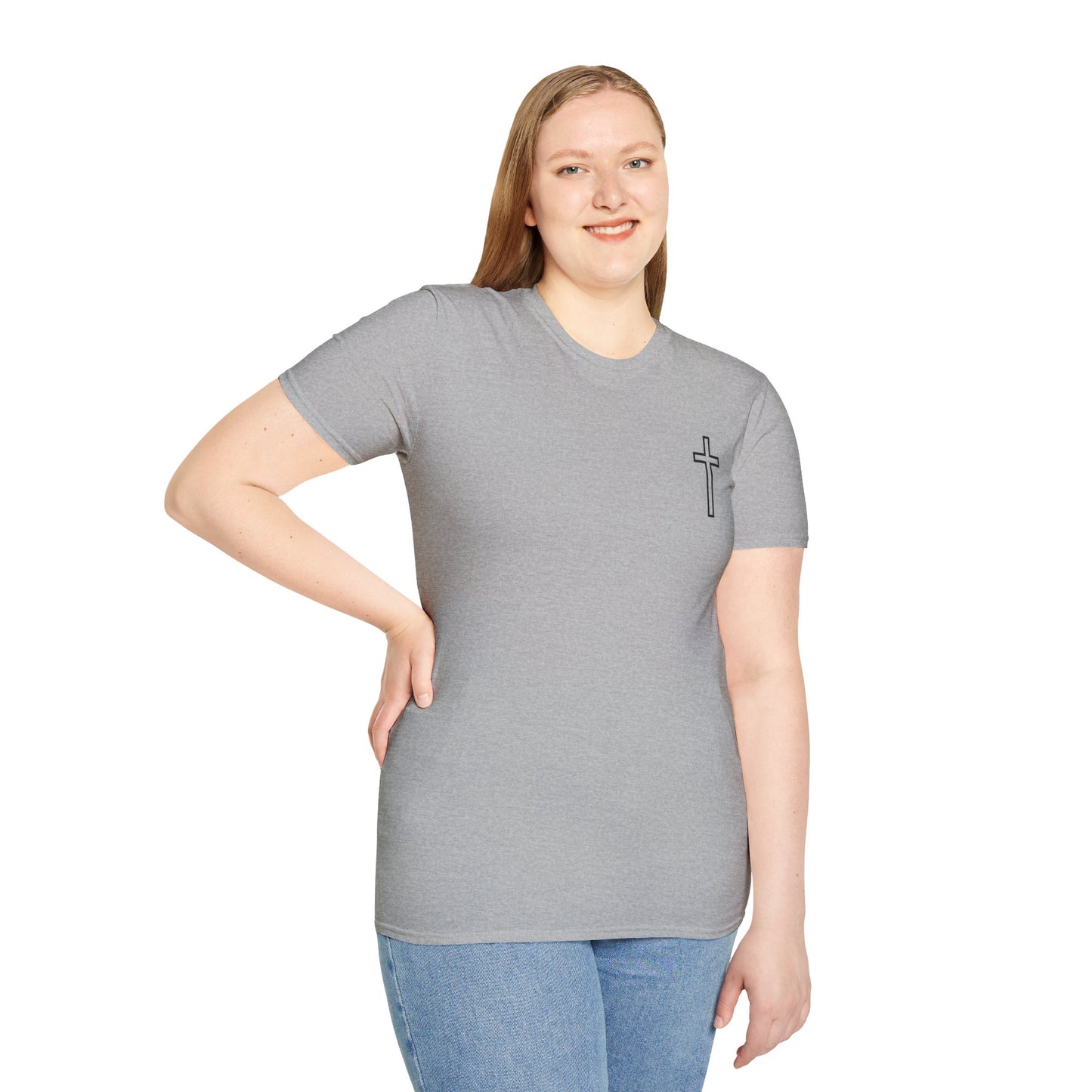 Blessed Who Stand T-Shirt — "Blessed is the woman who stood in faith through the storm" Christian Tee
