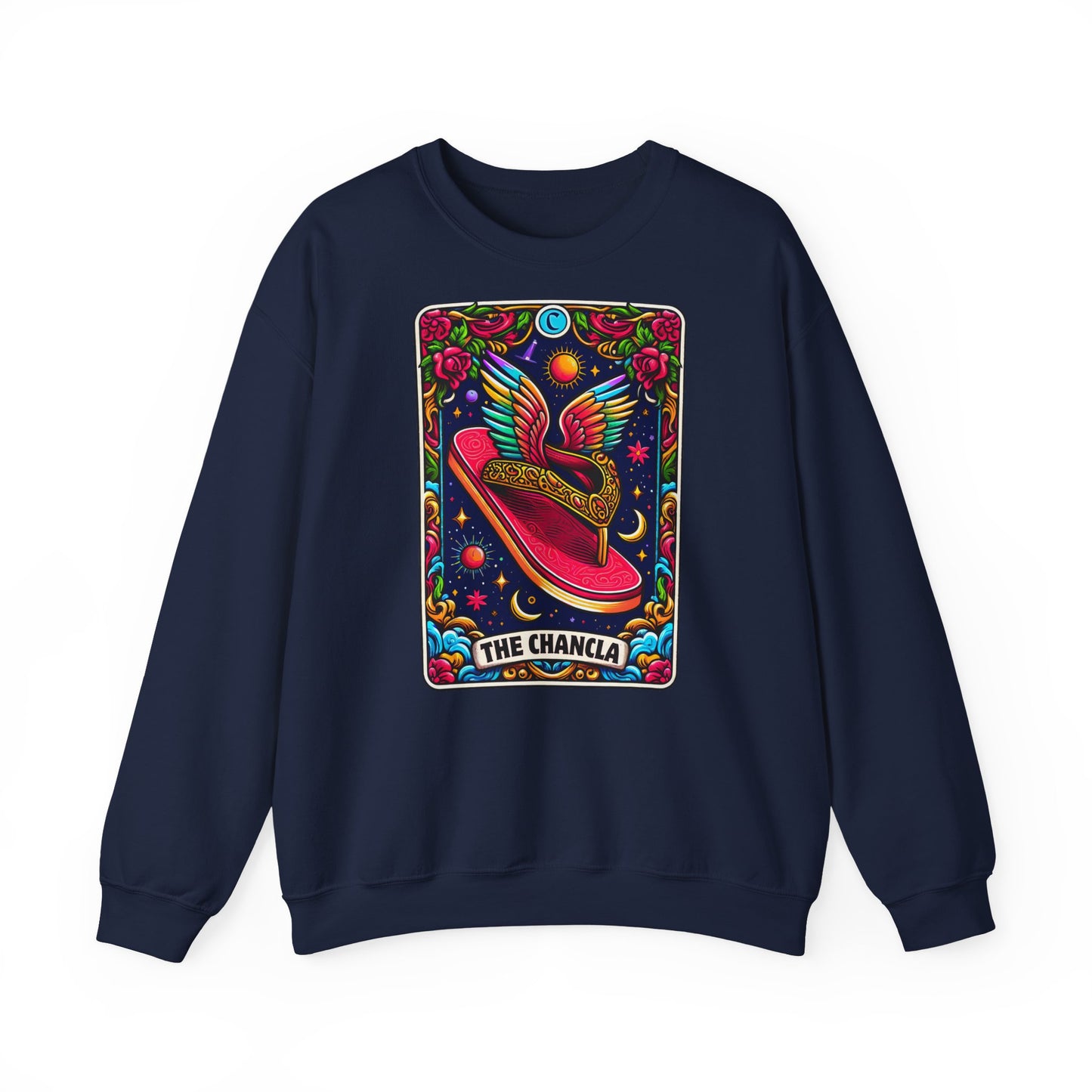 Winged Sombrero Sweatshirt | Lotería Style Mexican Card Art