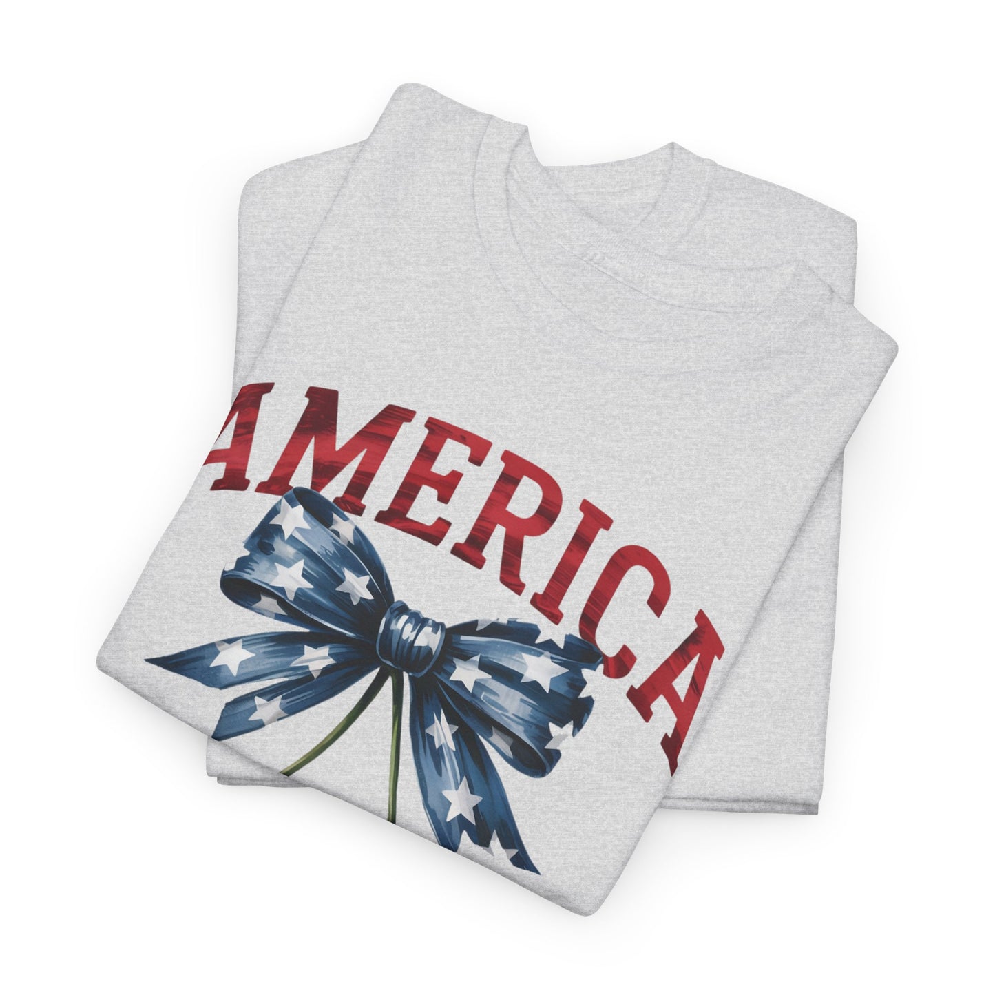 America Cherry Graphic Tee — Patriotic 4th of July Shirt