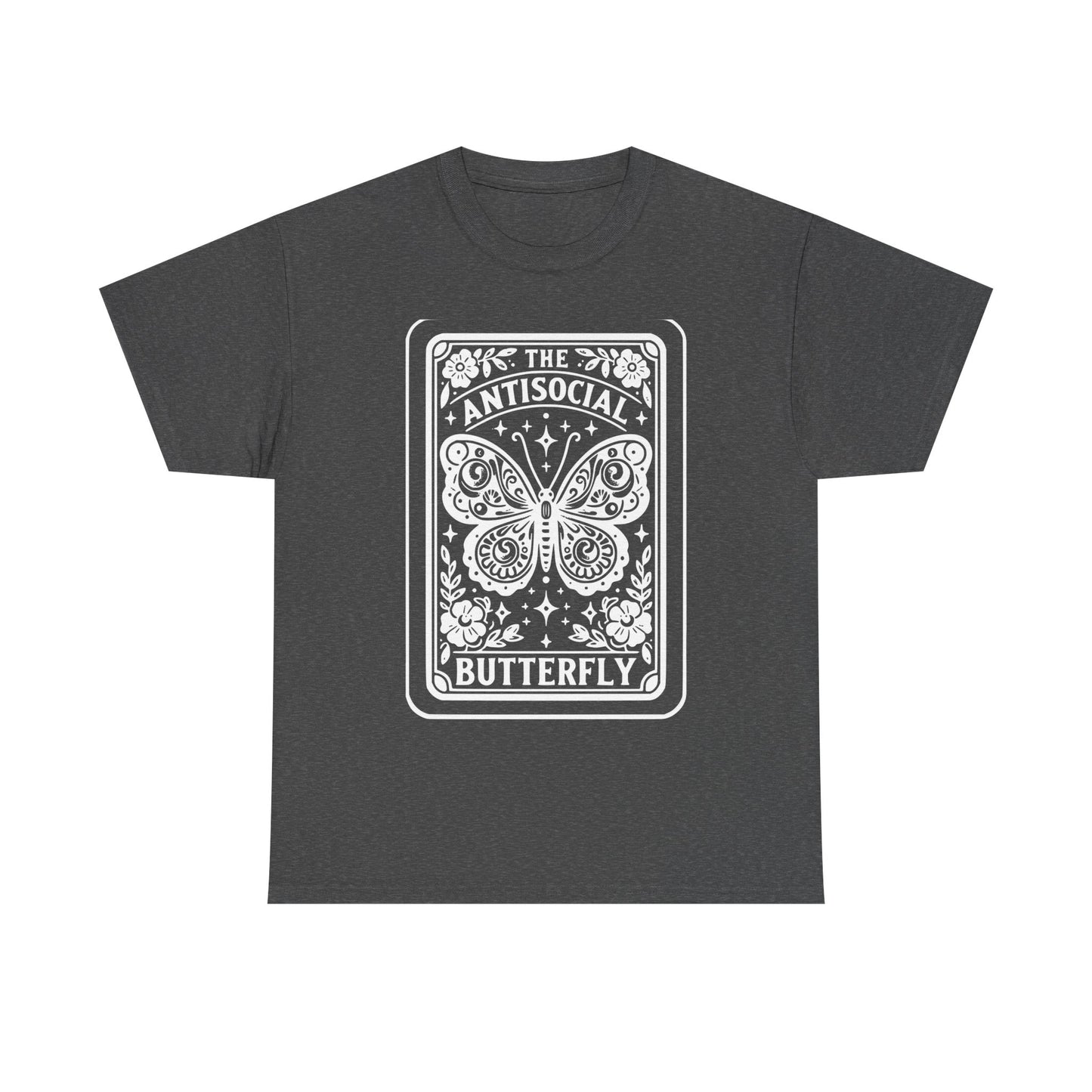 Antisocial Butterfly T-Shirt | Decorative Butterfly Illustration