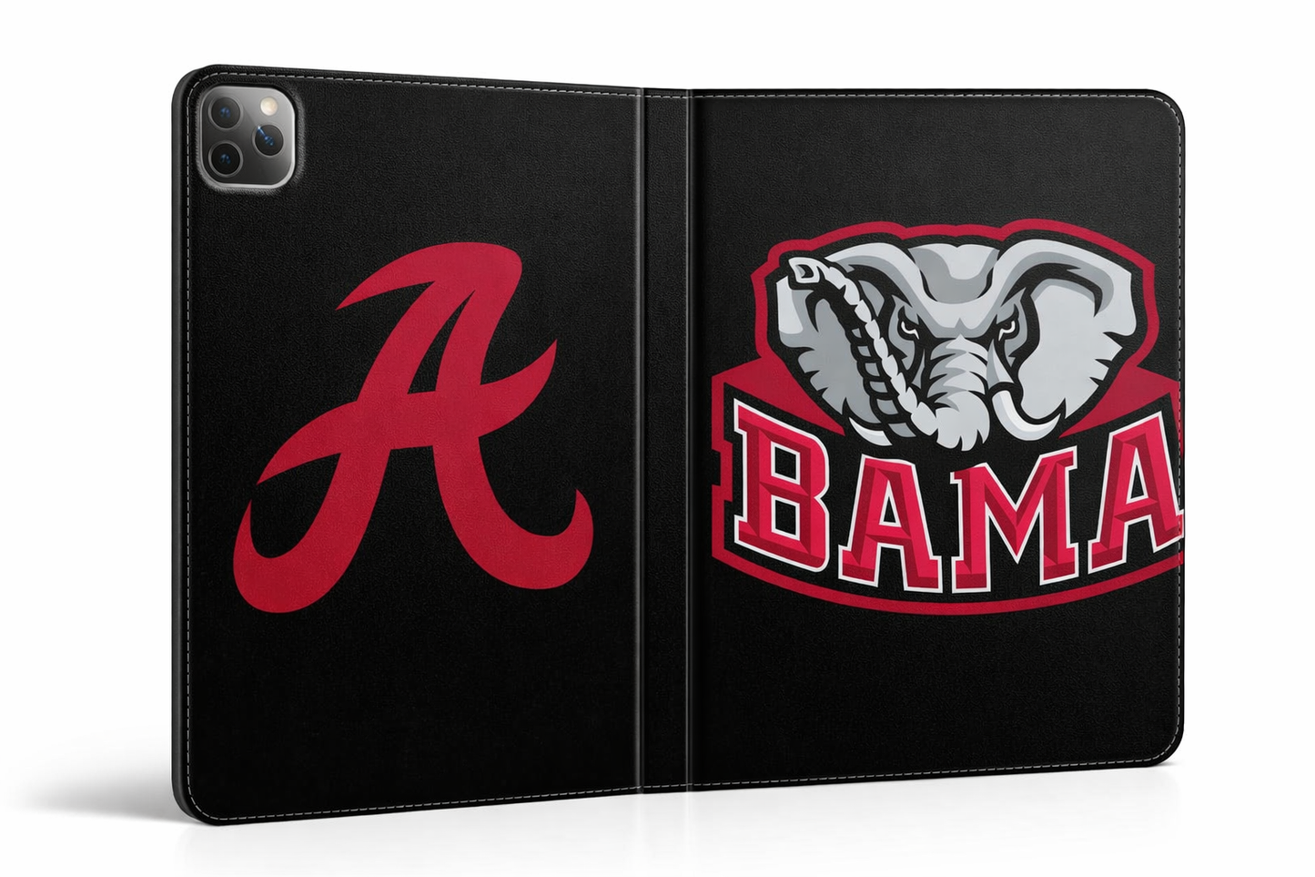 Alabama Crimson Elephant Logo Tablet Folio Case | Bama A Script
