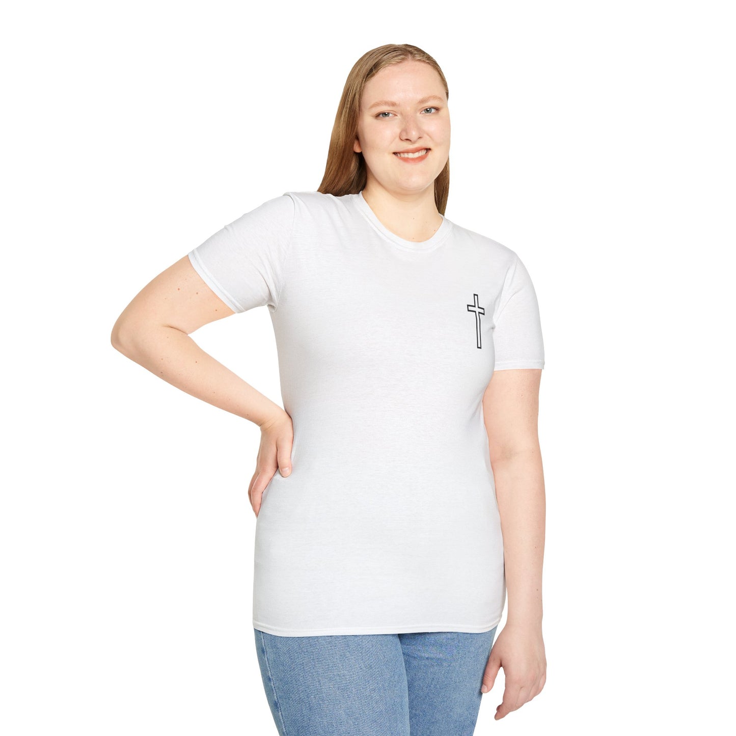 Blessed Who Stand T-Shirt — "Blessed is the woman who stood in faith through the storm" Christian Tee