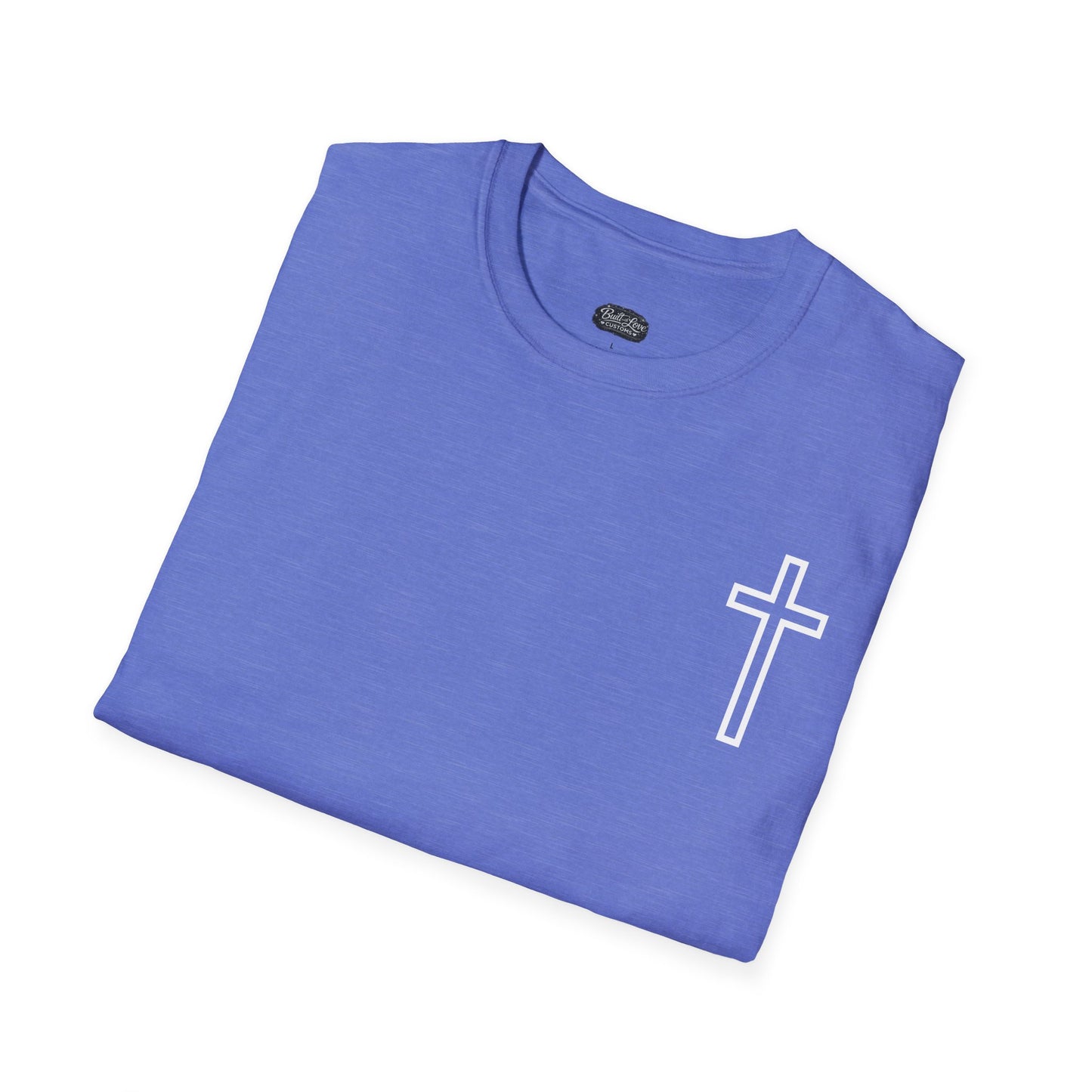 Blessed Through the Storm Christian T-Shirt — Women’s Faith Cross Tee