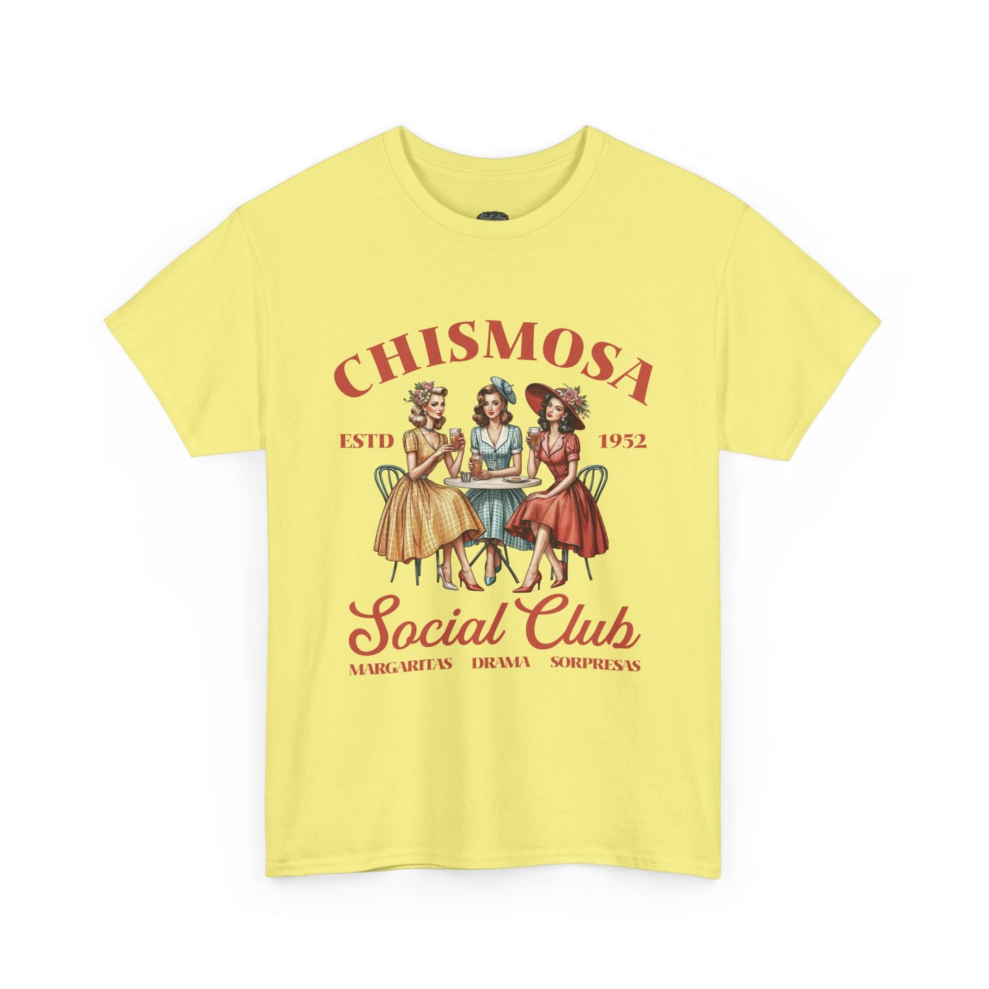 Chismosa Social Club Tee | Retro Ladies Gossip Graphic Shirt