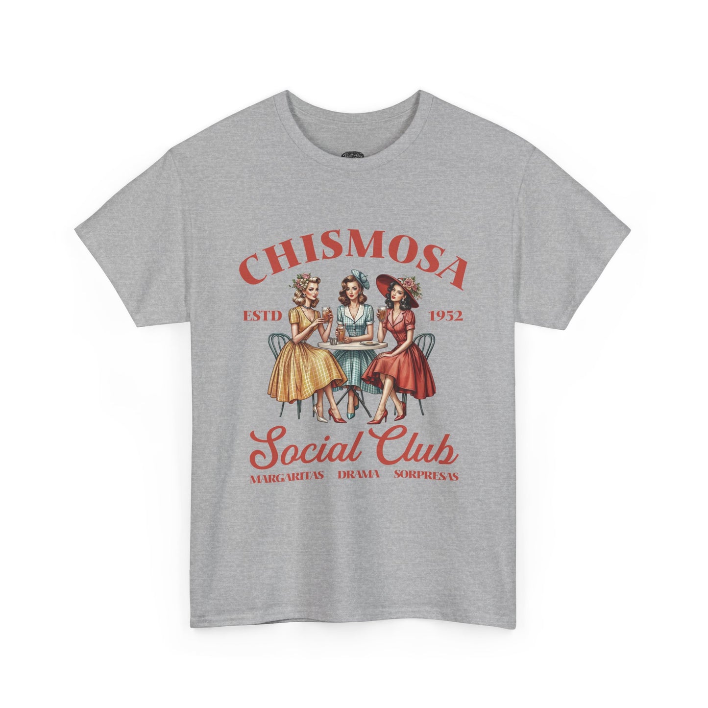 Chismosa Social Club Tee | Retro Ladies Gossip Graphic Shirt