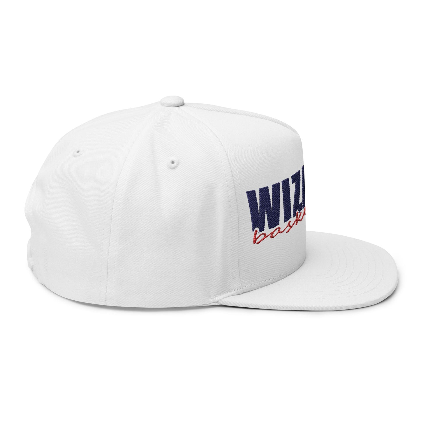 Wizards basketball Flat Bill Cap | Embroidered snapback