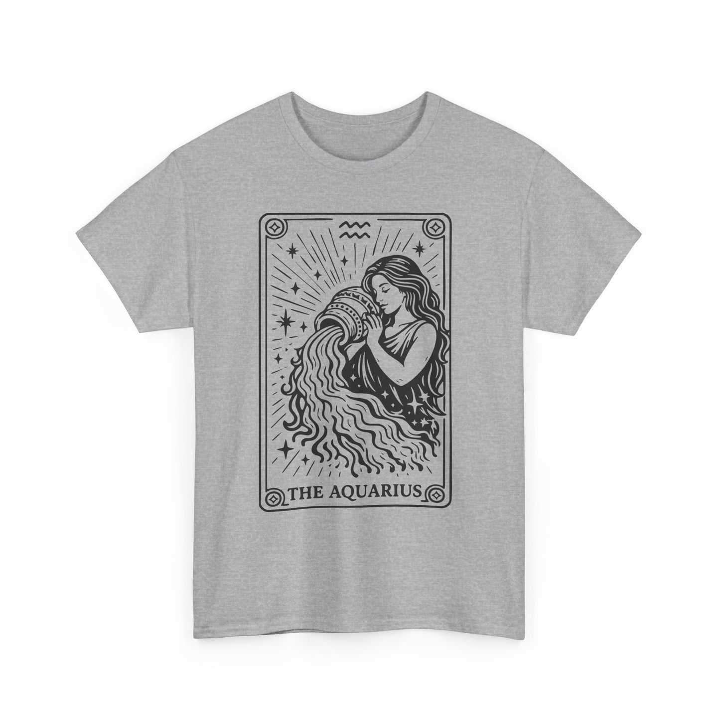 Aquarius Water Bearer tee | Zodiac astrology shirt, The Aquarius tarot design