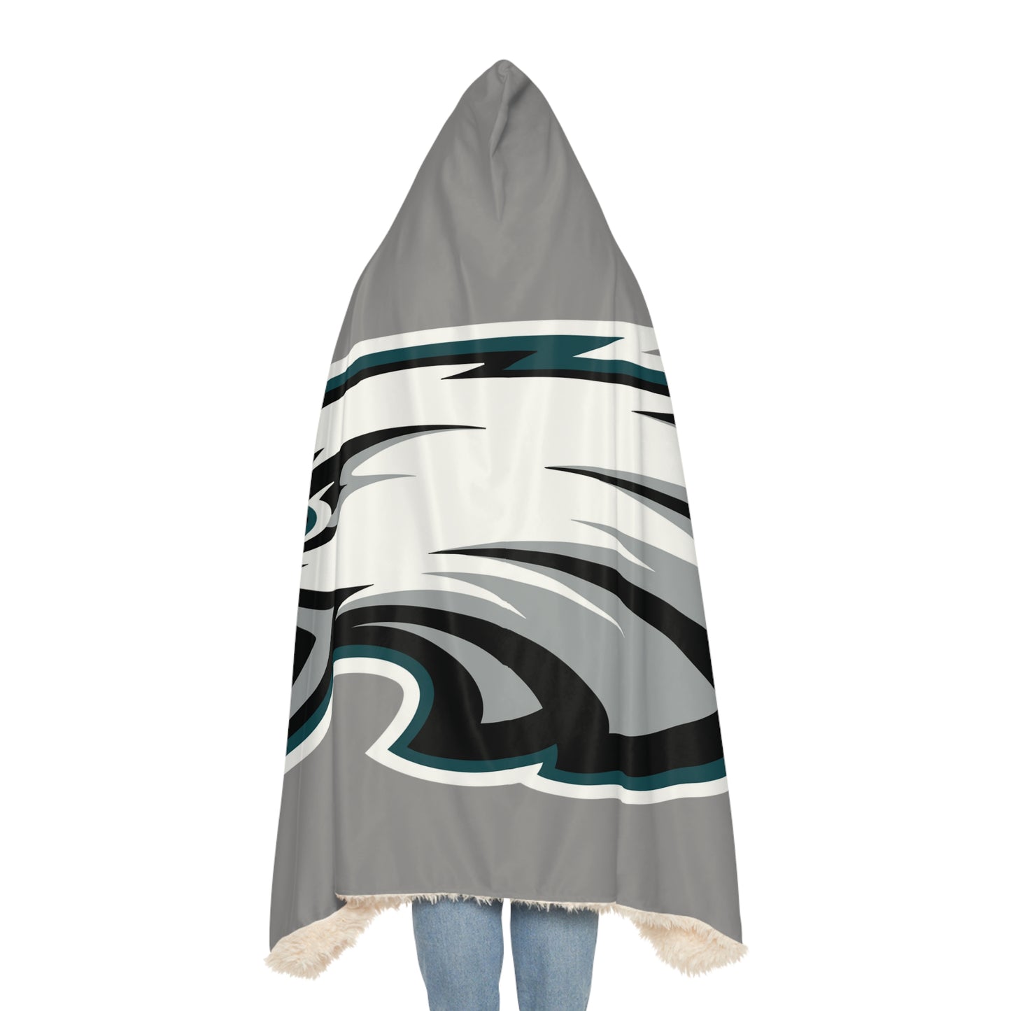 Eagle Head Snuggle Blanket | Hooded Fleece Throw
