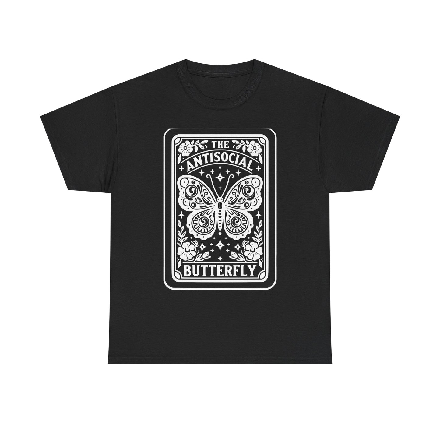 Antisocial Butterfly T-Shirt | Decorative Butterfly Illustration