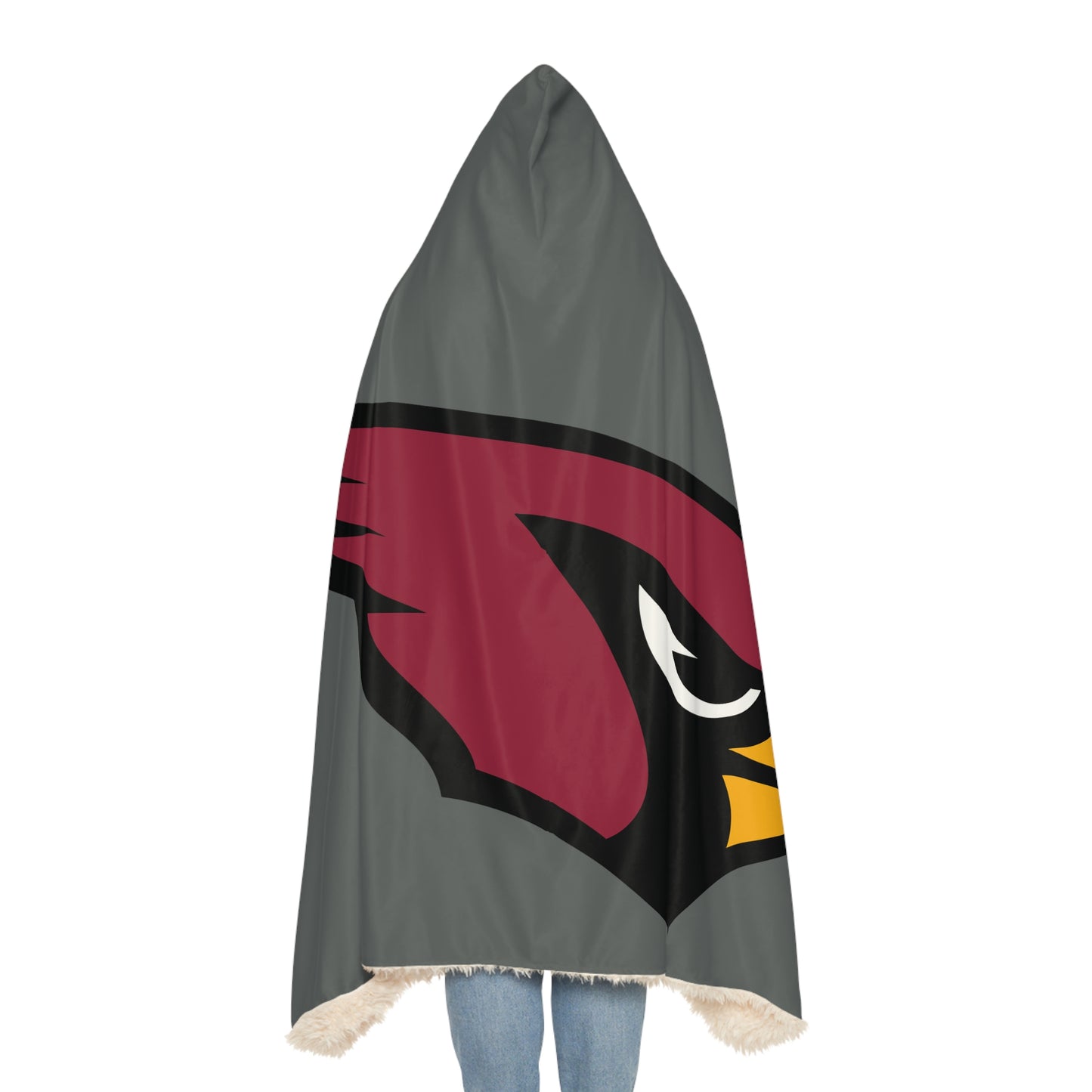 Cardinal Head Snuggle Blanket | Hooded Throw, Team Logo