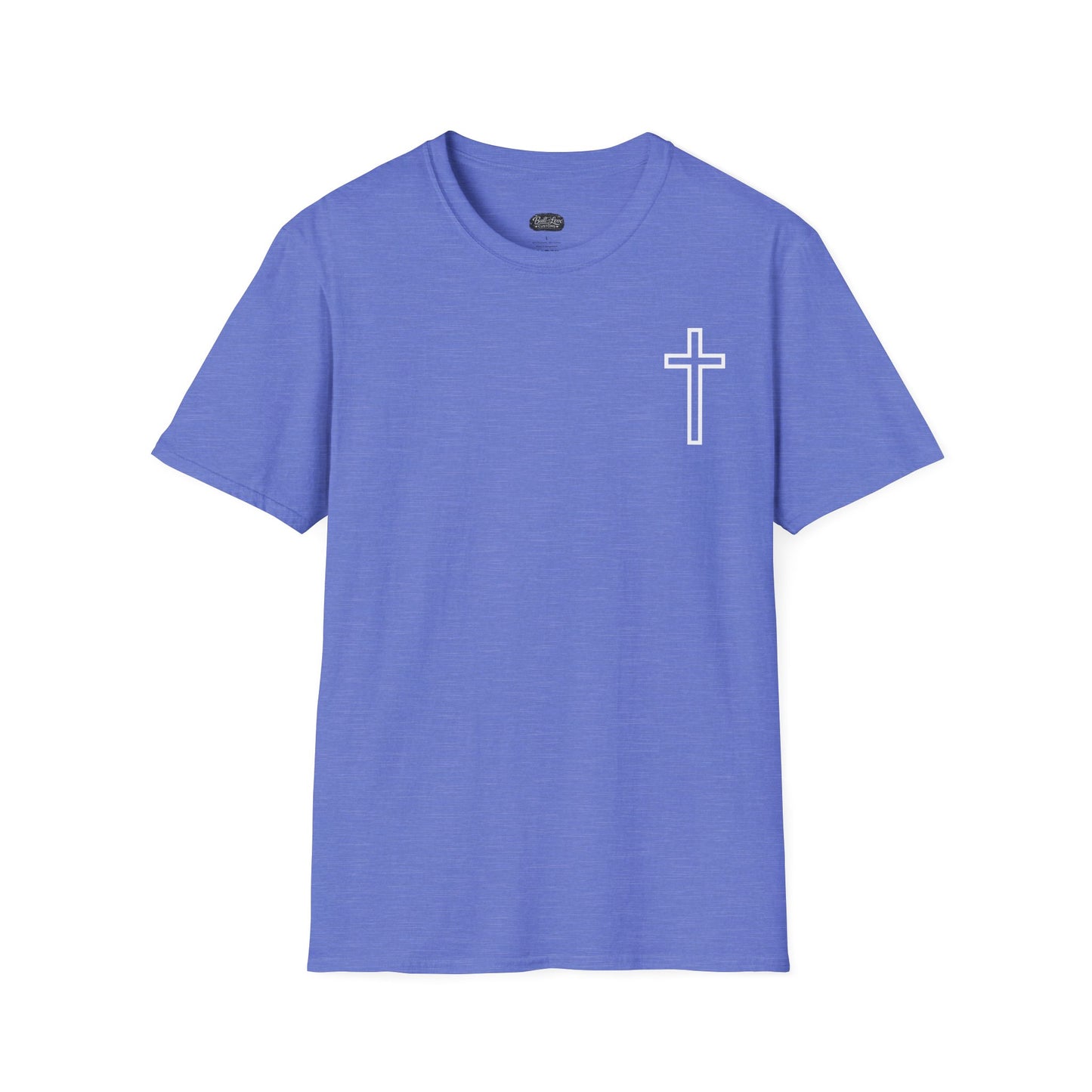 Blessed Through the Storm Christian T-Shirt — Women’s Faith Cross Tee