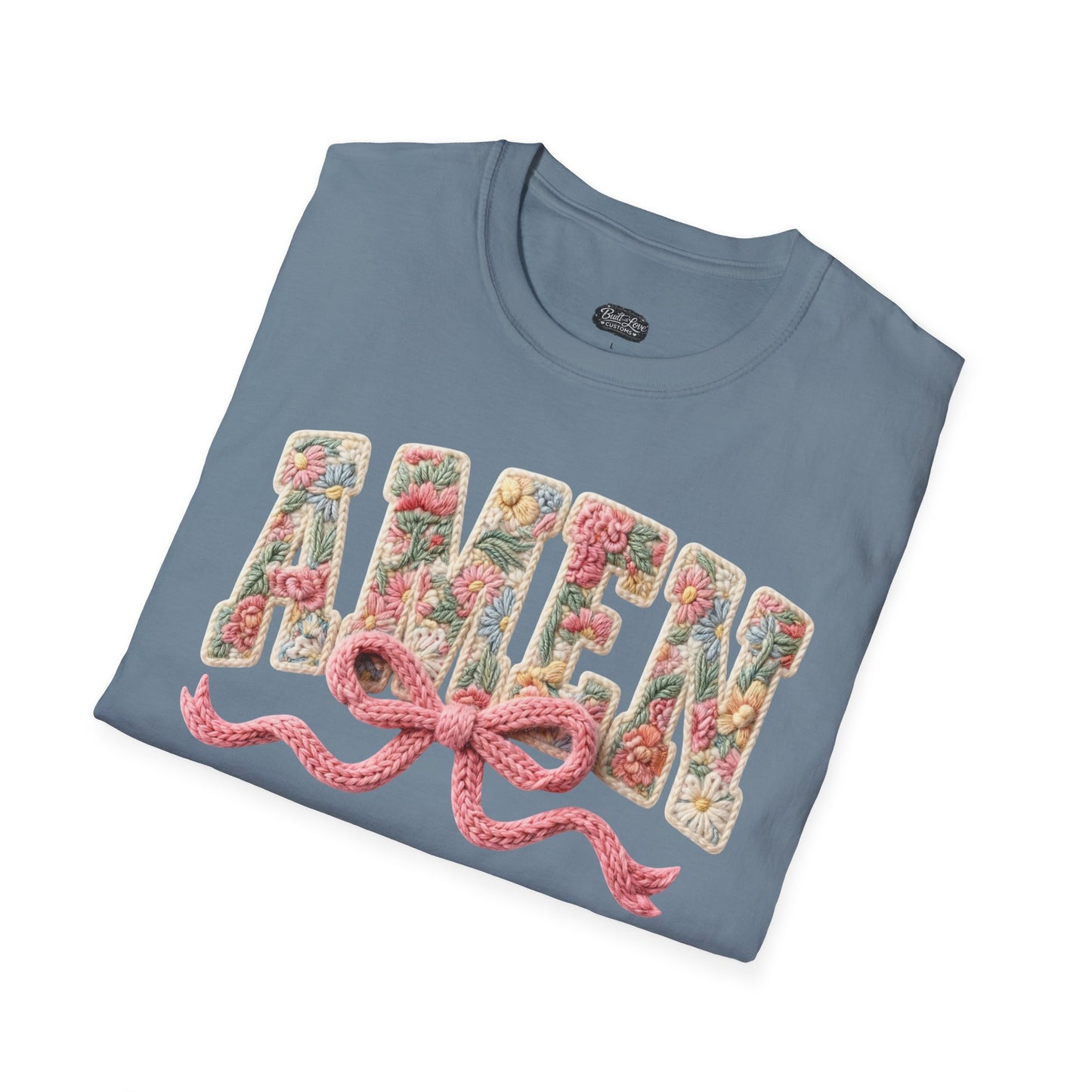 Alien Floral Script T-Shirt — Pink Bow Graphic Tee