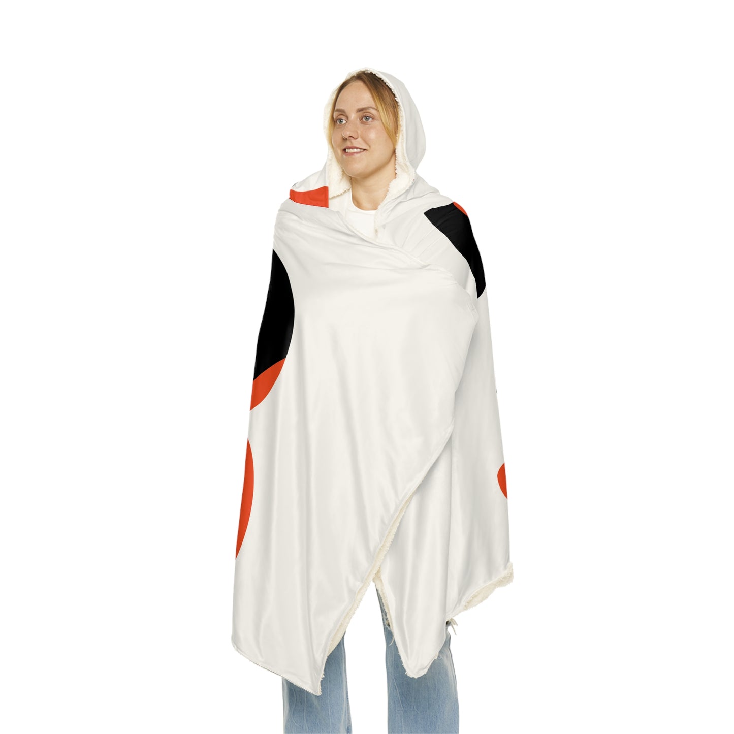 Cincinnati Bengals B Logo Snuggle Blanket | Football Team Fleece Throw