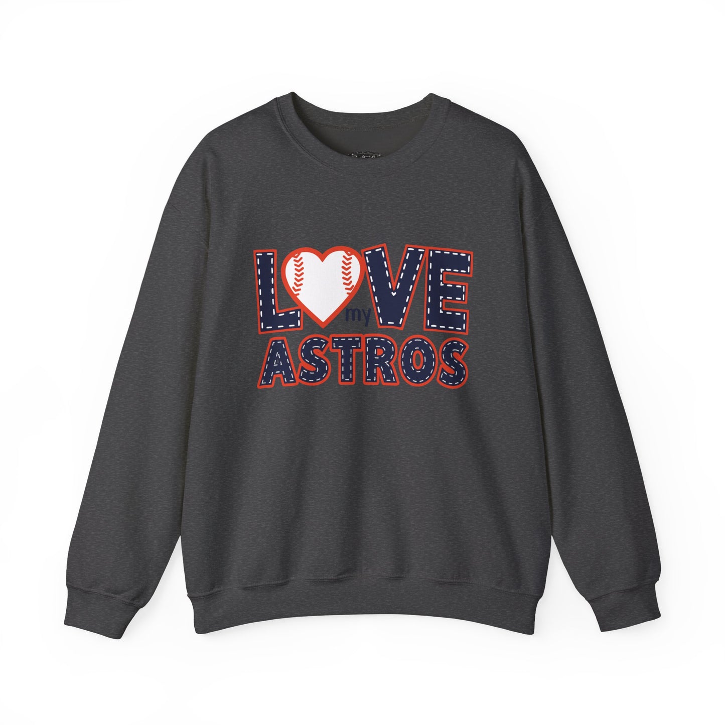 Love My Astros Sweatshirt | Baseball Heart Crewneck