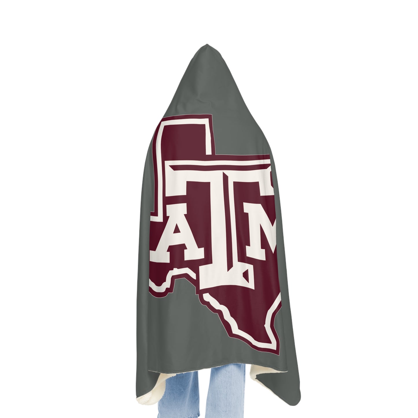 Texas A&M Logo Snuggle Blanket | College Team Hooded Throw