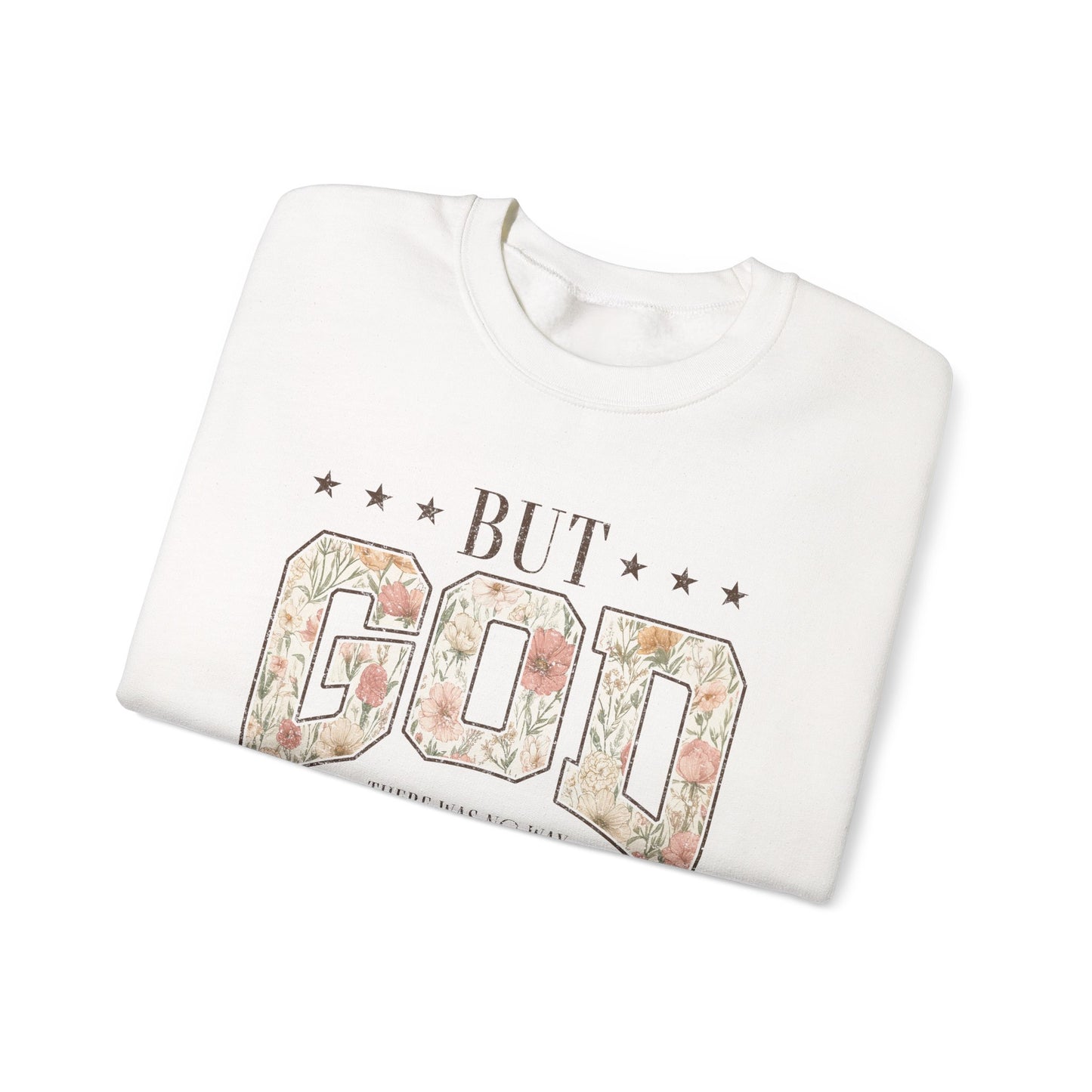 But God Floral Sweatshirt – Inspirational Christian Crewneck
