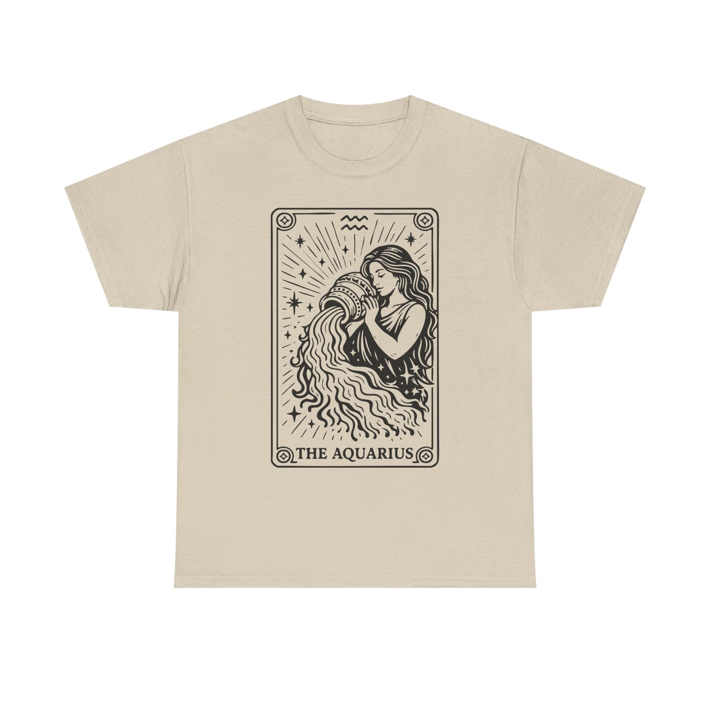 Aquarius Water Bearer tee | Zodiac astrology shirt, The Aquarius tarot design