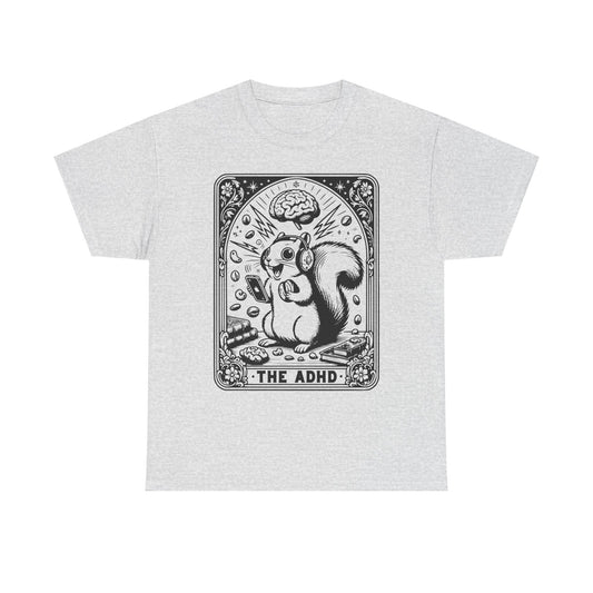 The ADHD Squirrel Tee | Cute Retro Illustration, Mental Health Awareness