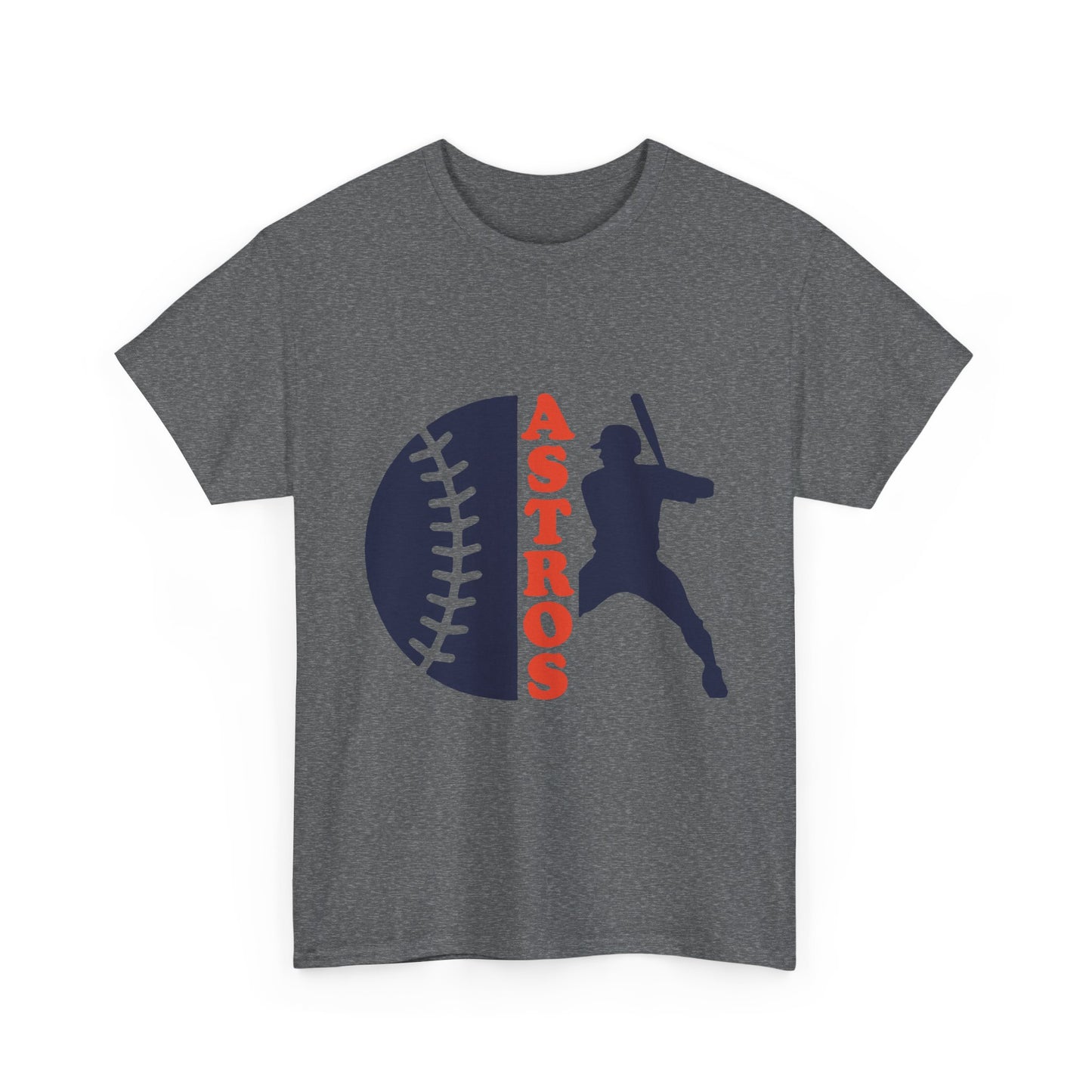 Astros Baseball Batter Tee | Baseball Silhouette, Team Script