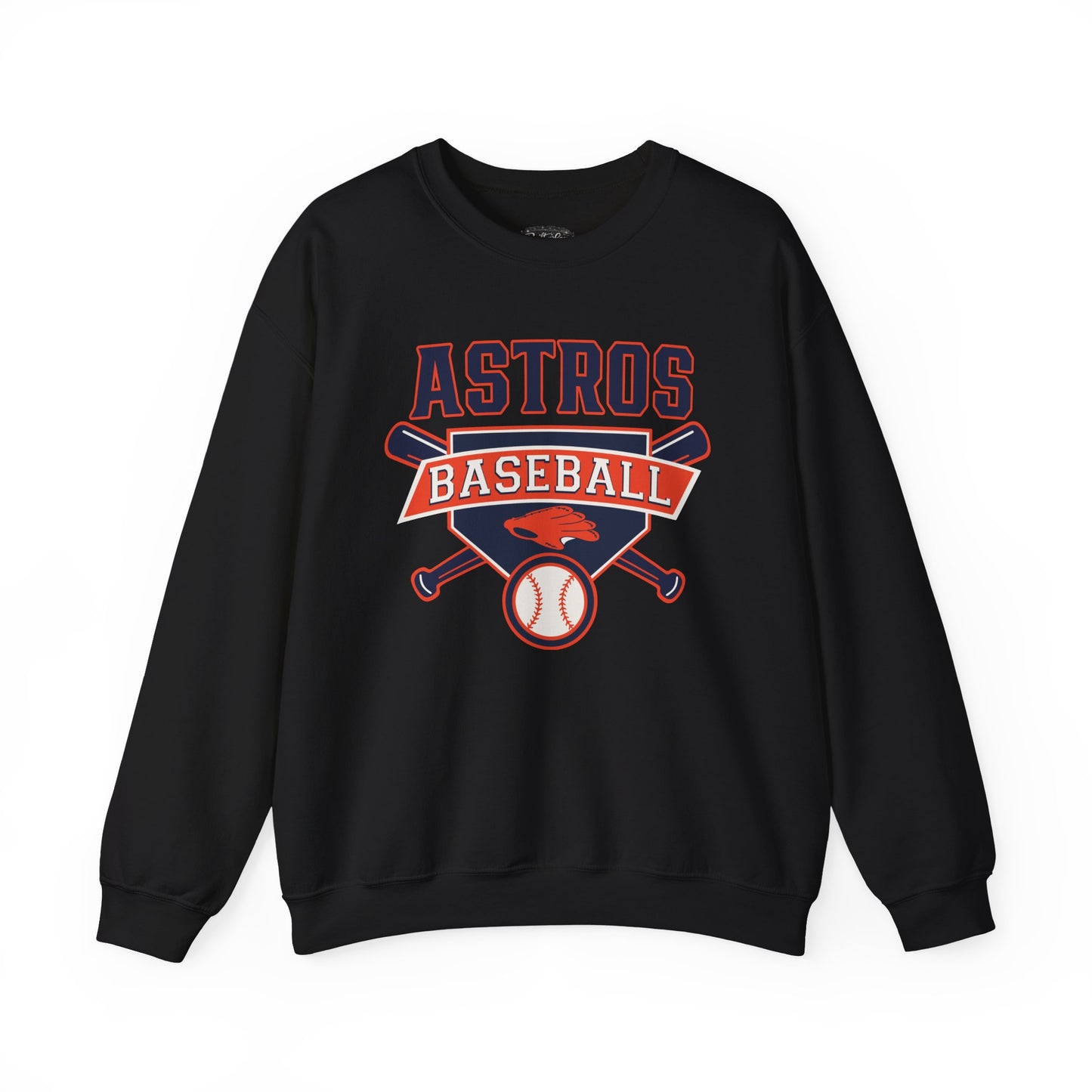 Astros Baseball Crewneck Sweatshirt | Baseball Team Logo Pullover