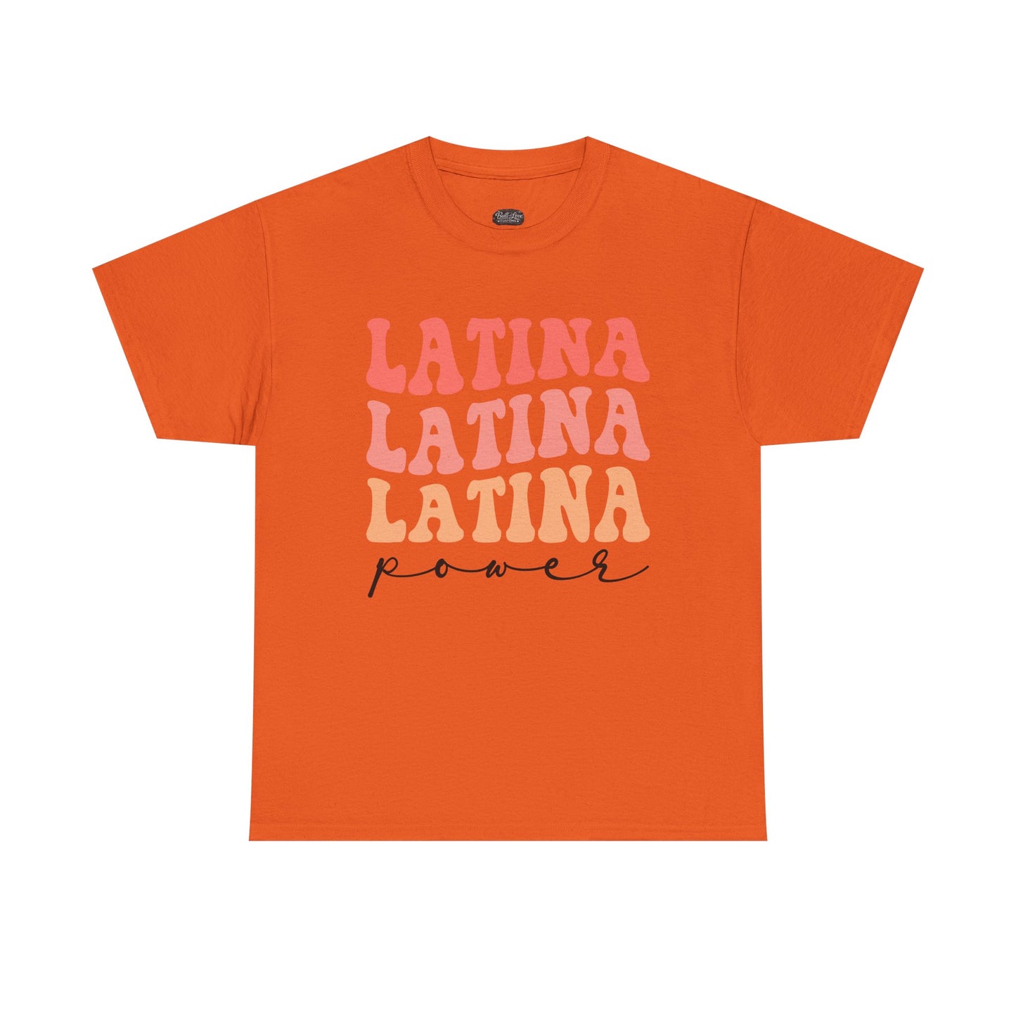 Latina Power tee | Latina Typography Shirt, Retro Script Design