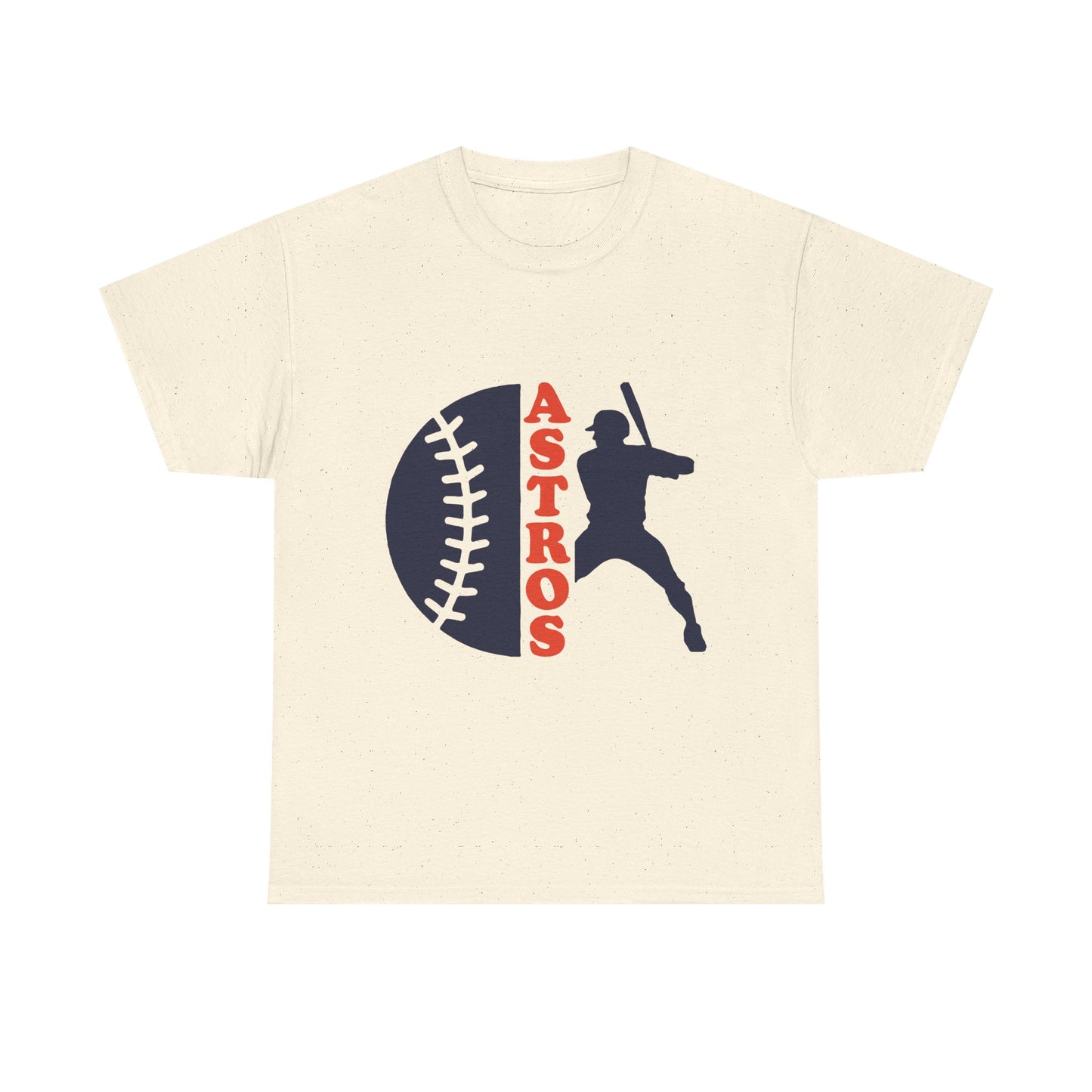 Astros Baseball Batter Tee | Baseball Silhouette, Team Script