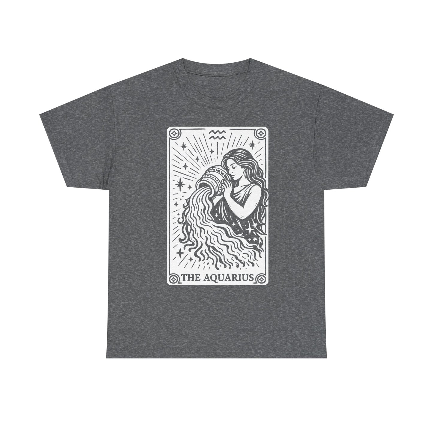 Aquarius Water Bearer tee | Zodiac astrology shirt, The Aquarius tarot design