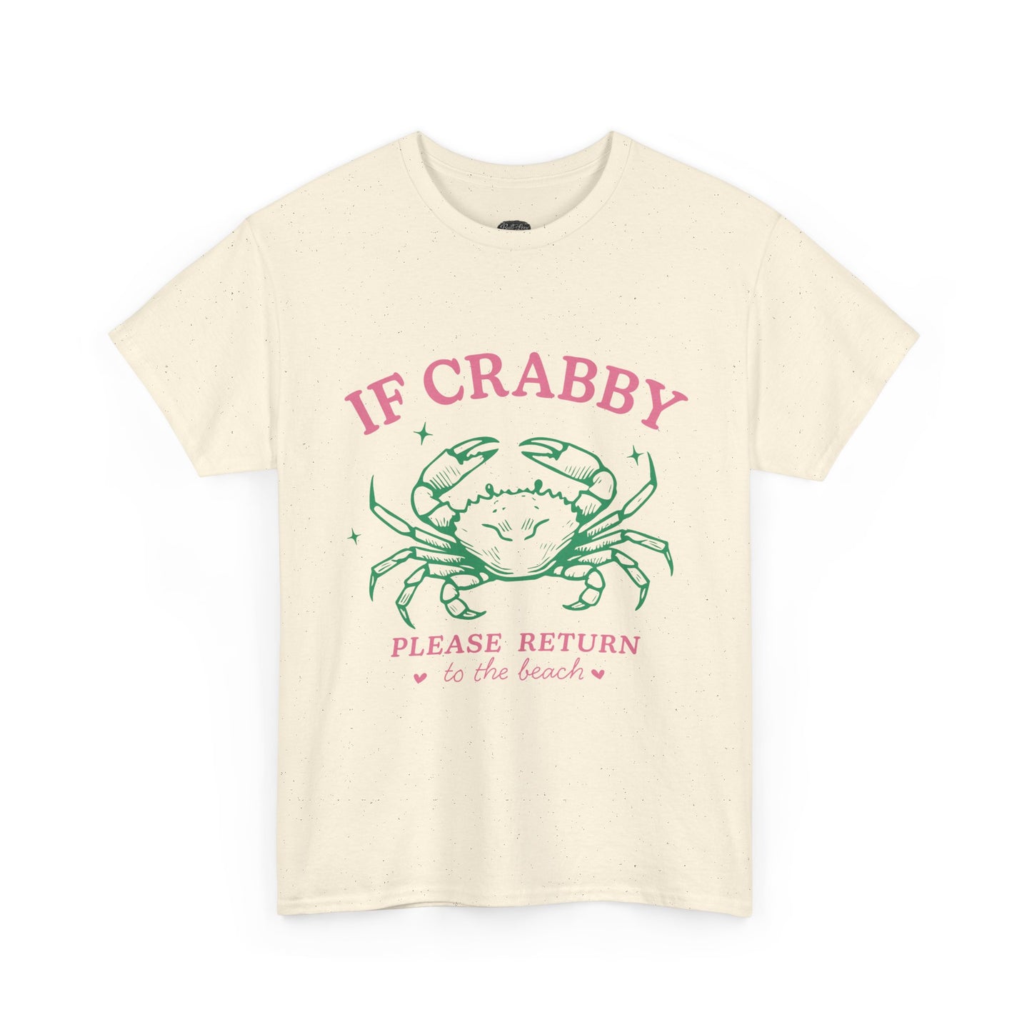 Crabby Beach Tee – “If Crabby Please Return to the Beach” Cute Crab Graphic T-Shirt