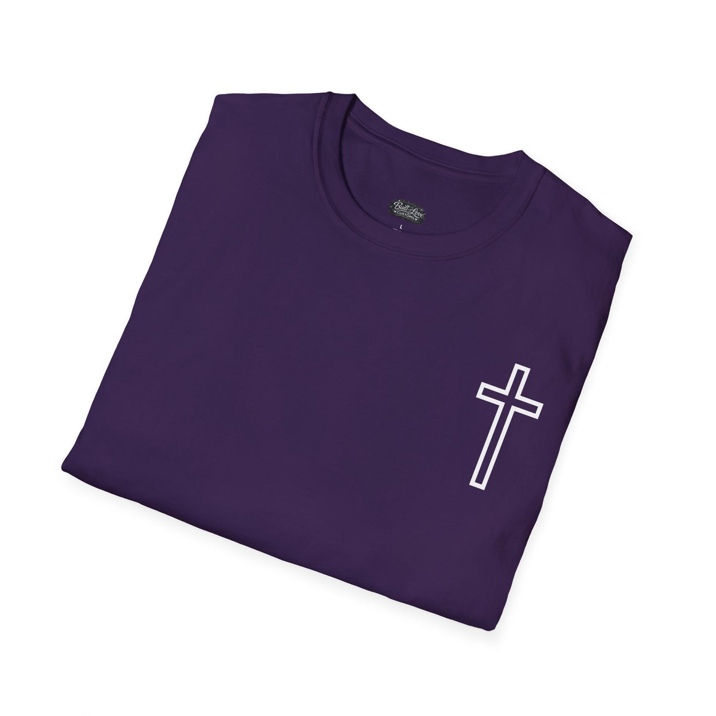 Blessed Through the Storm Christian T-Shirt — Women’s Faith Cross Tee