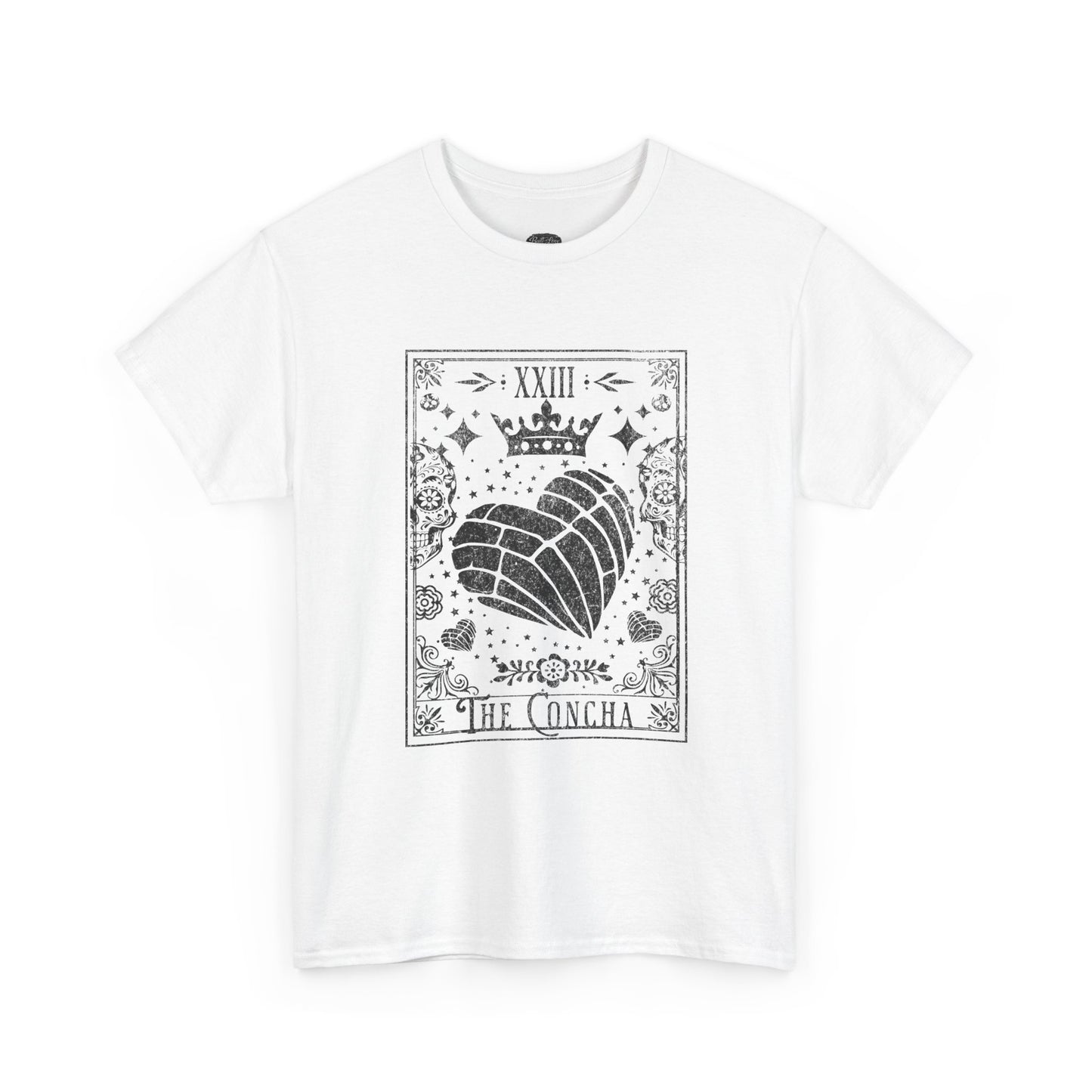 La Concha Tarot Card Tee | Shell Illustration, XIII Symbol, Occult Floral Design