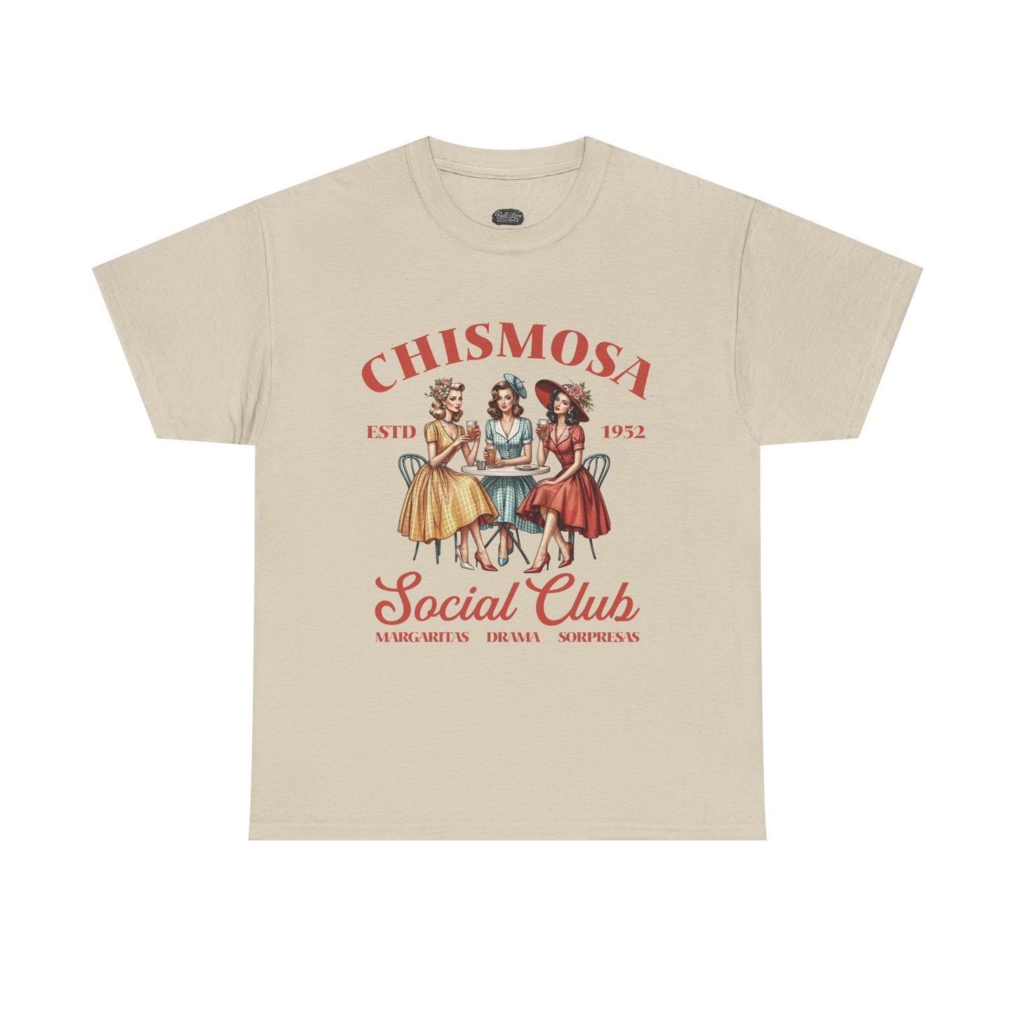 Chismosa Social Club Tee | Retro Ladies Gossip Graphic Shirt