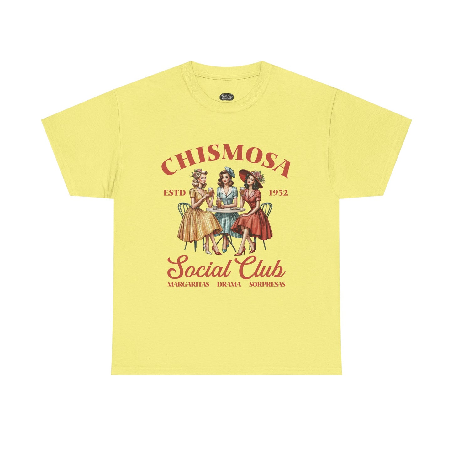 Chismosa Social Club Tee | Retro Ladies Gossip Graphic Shirt