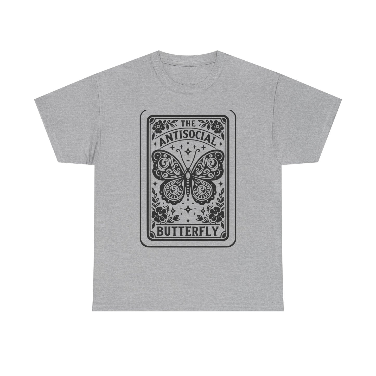 Antisocial Butterfly T-Shirt | Decorative Butterfly Illustration