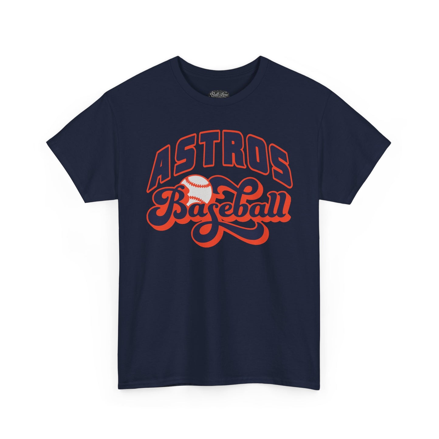 Astros Baseball Tee | Retro Script Sports Shirt