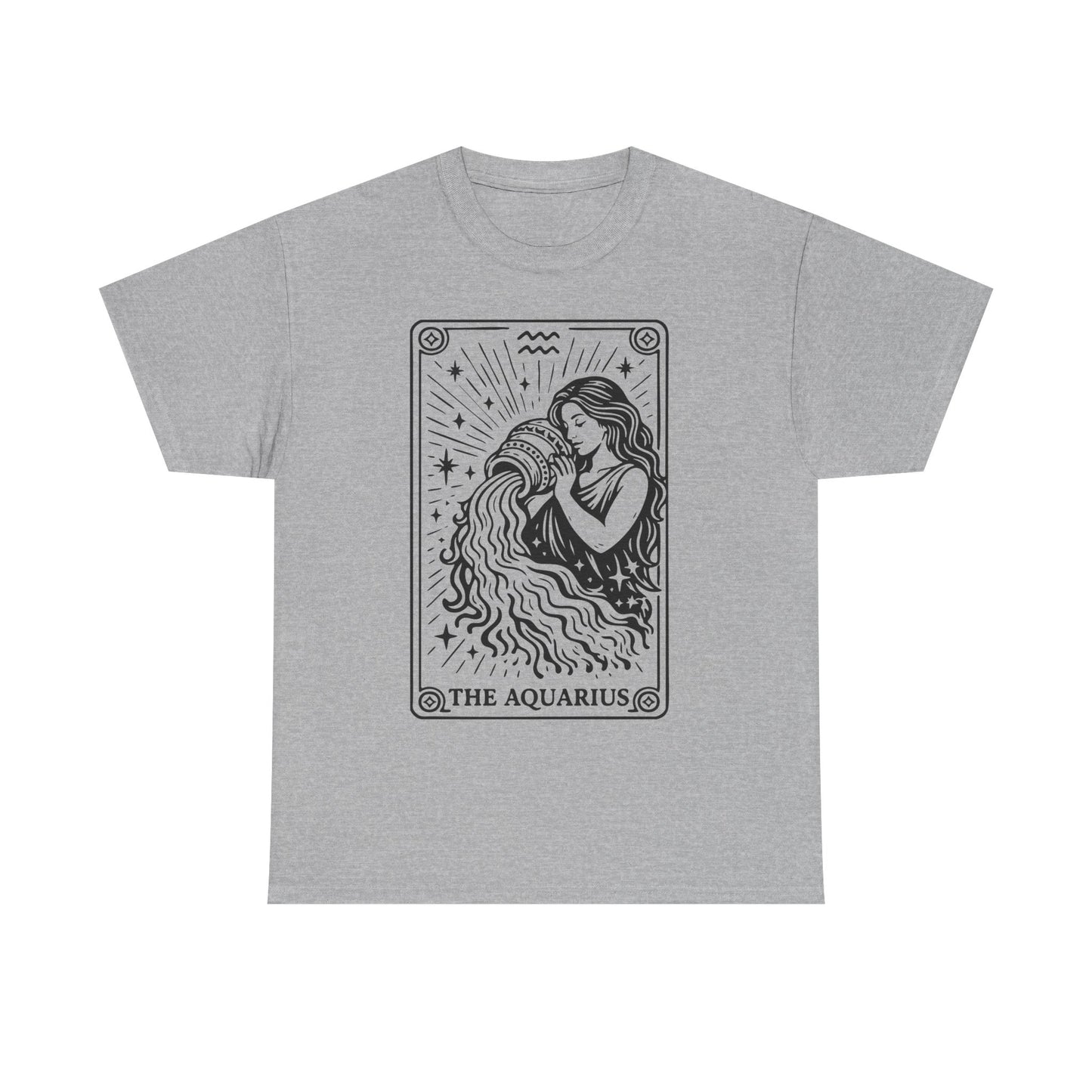 Aquarius Water Bearer tee | Zodiac astrology shirt, The Aquarius tarot design