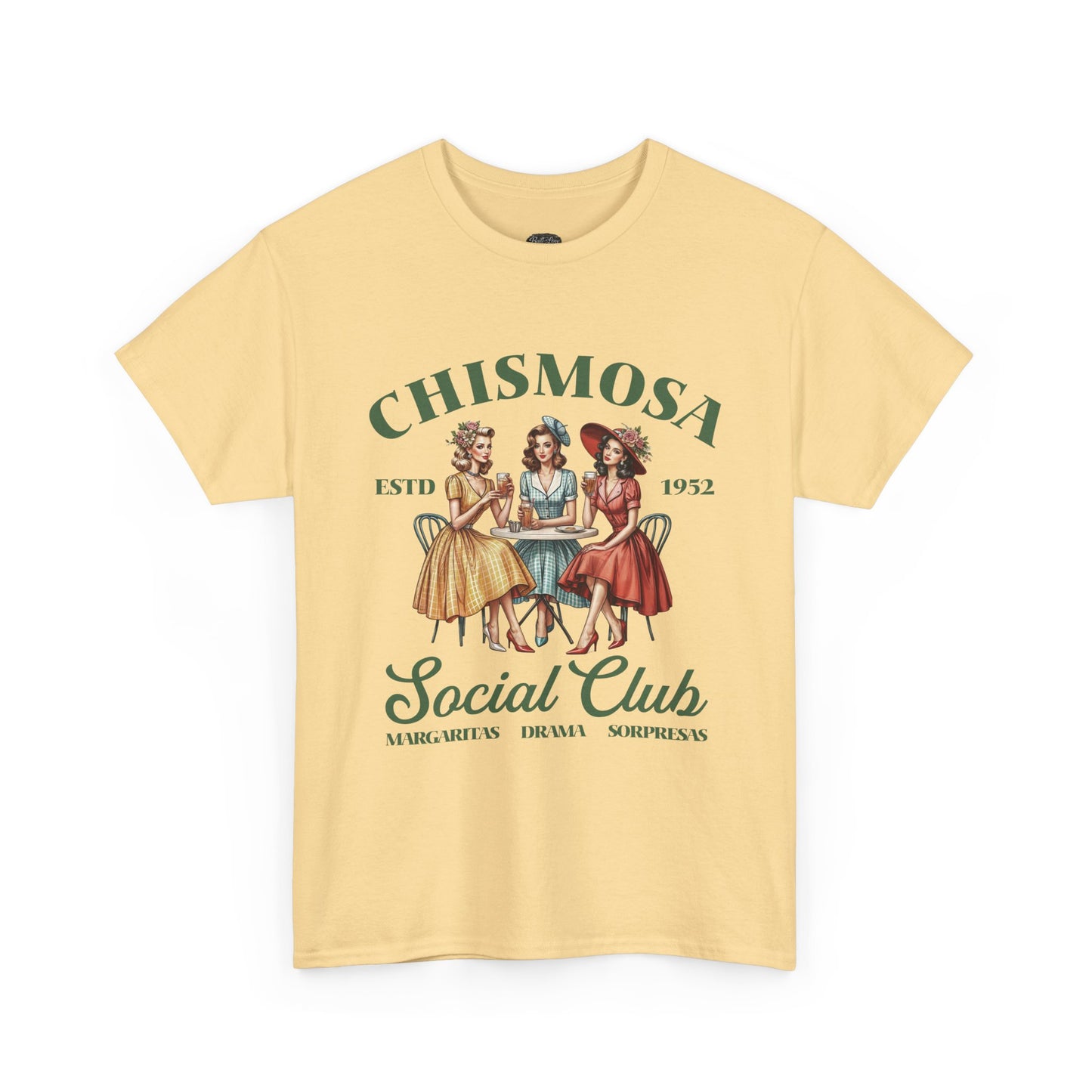 Chismosa Social Club Tee | Vintage Women Gossip Illustration