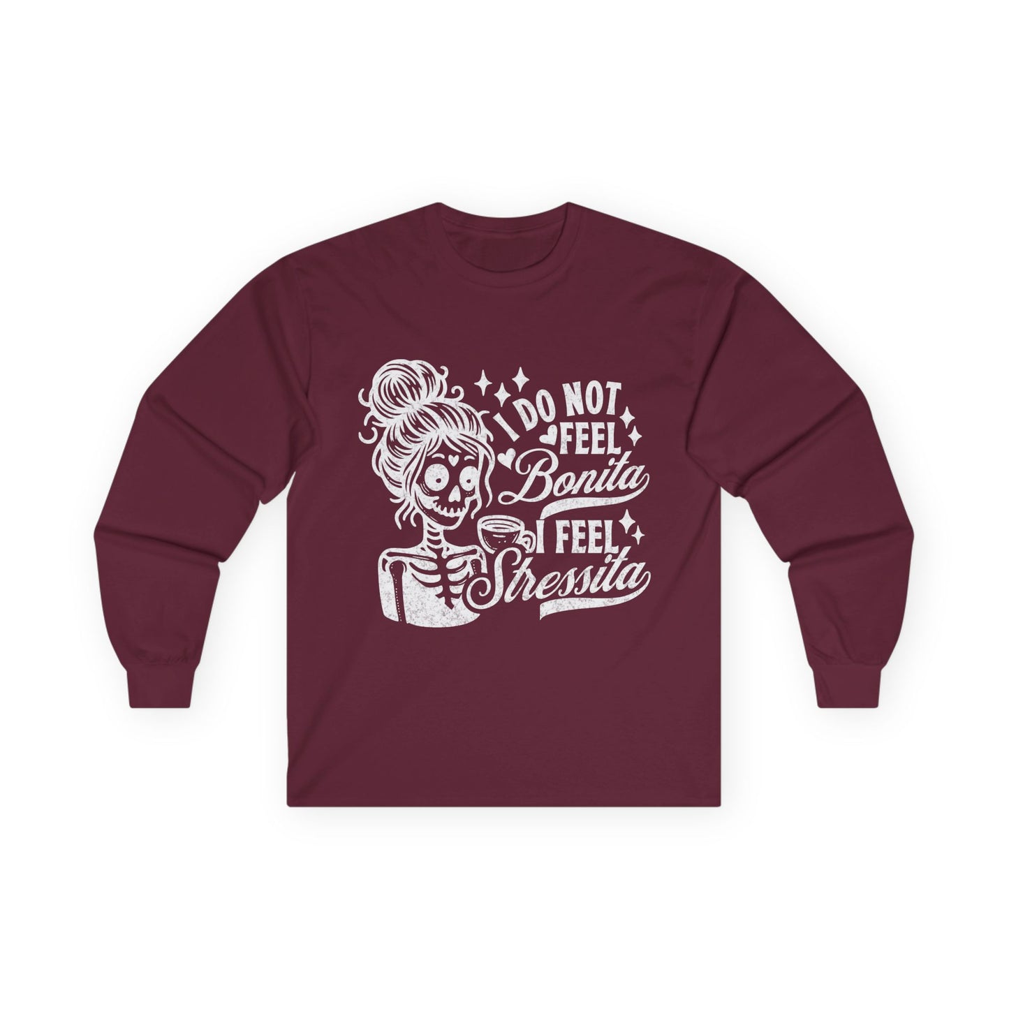 Day of the Dead Skeleton Tee | Long Sleeve Skull Floral Shirt
