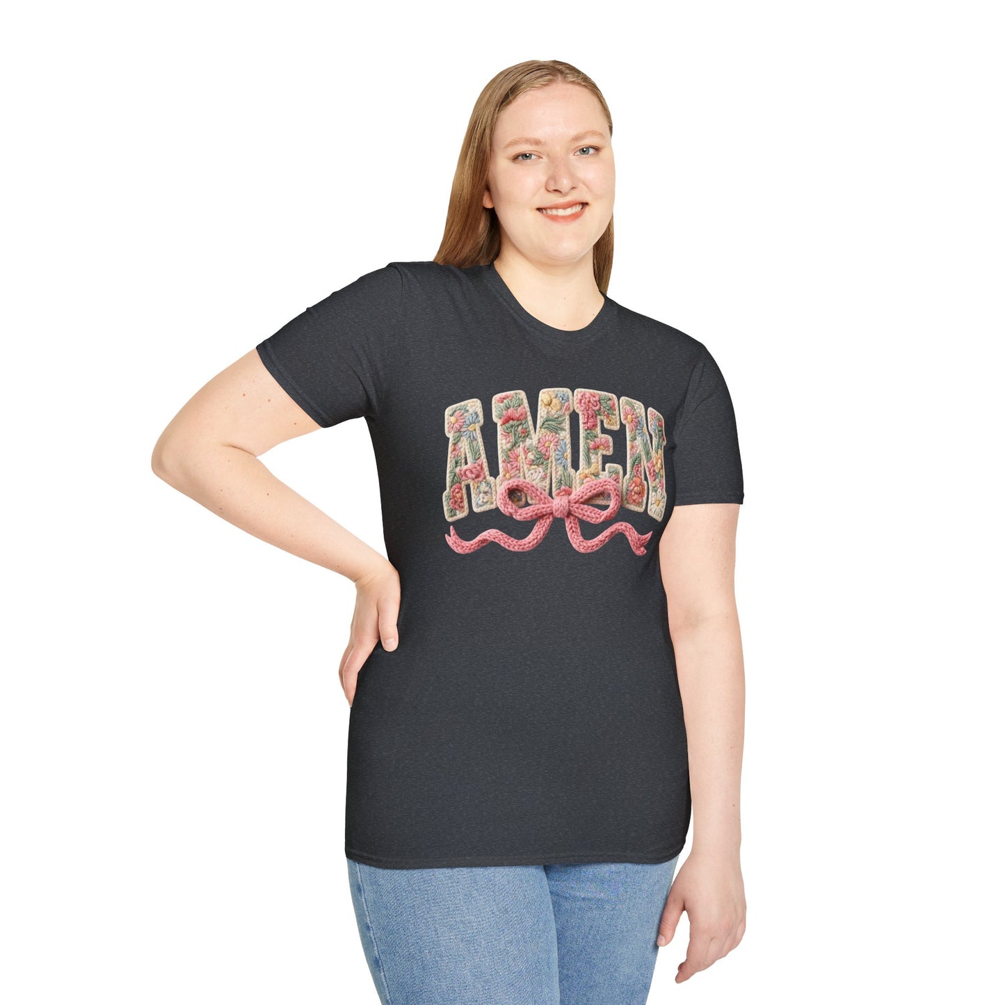 Alien Floral Script T-Shirt — Pink Bow Graphic Tee