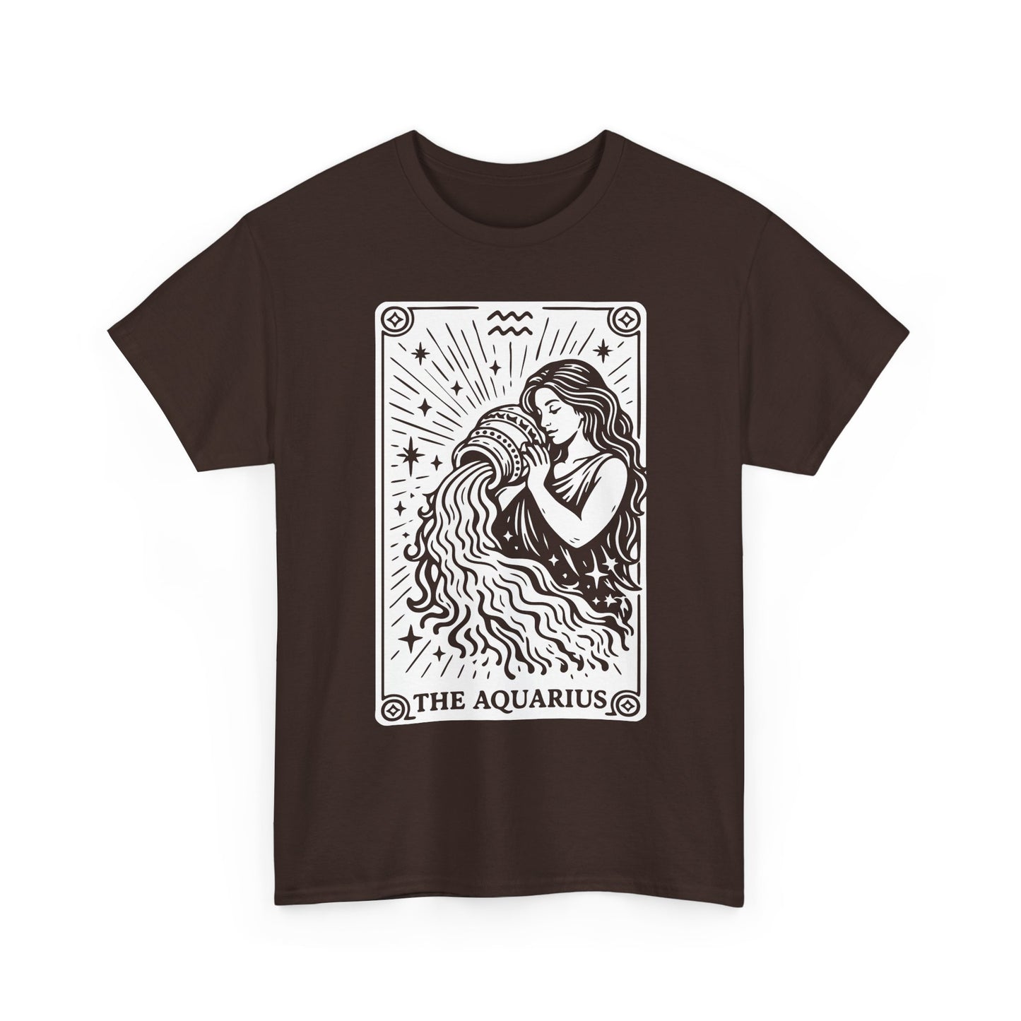 Aquarius Water Bearer tee | Zodiac astrology shirt, The Aquarius tarot design