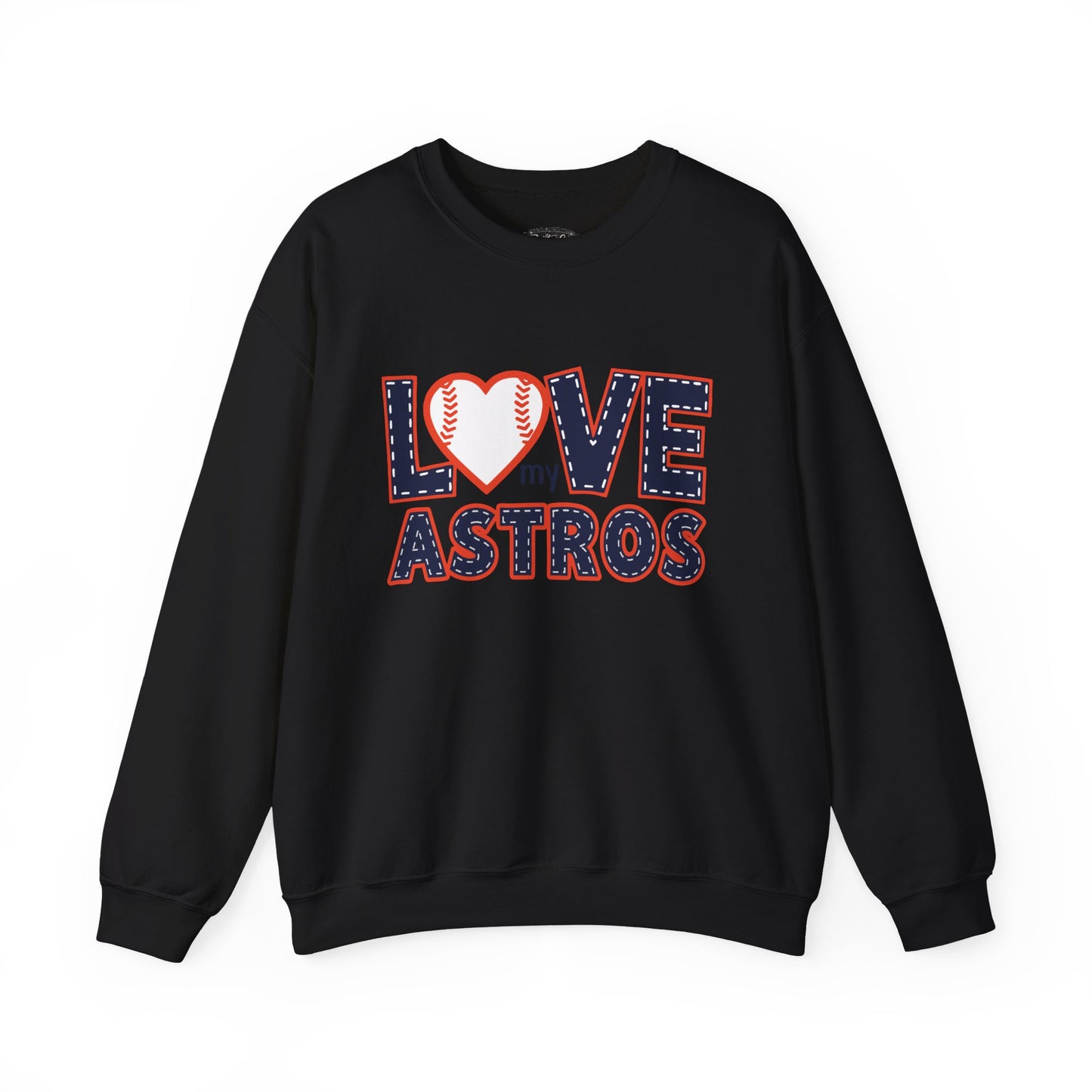 Love My Astros Sweatshirt | Baseball Heart Crewneck