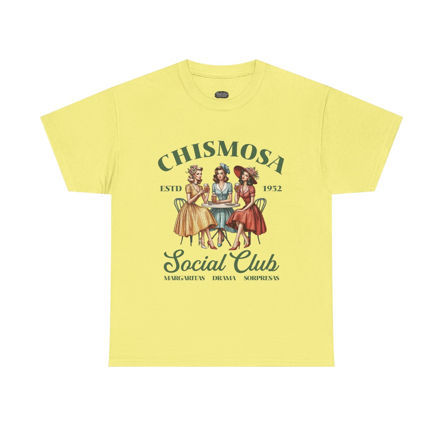 Chismosa Social Club Tee | Vintage Women Gossip Illustration
